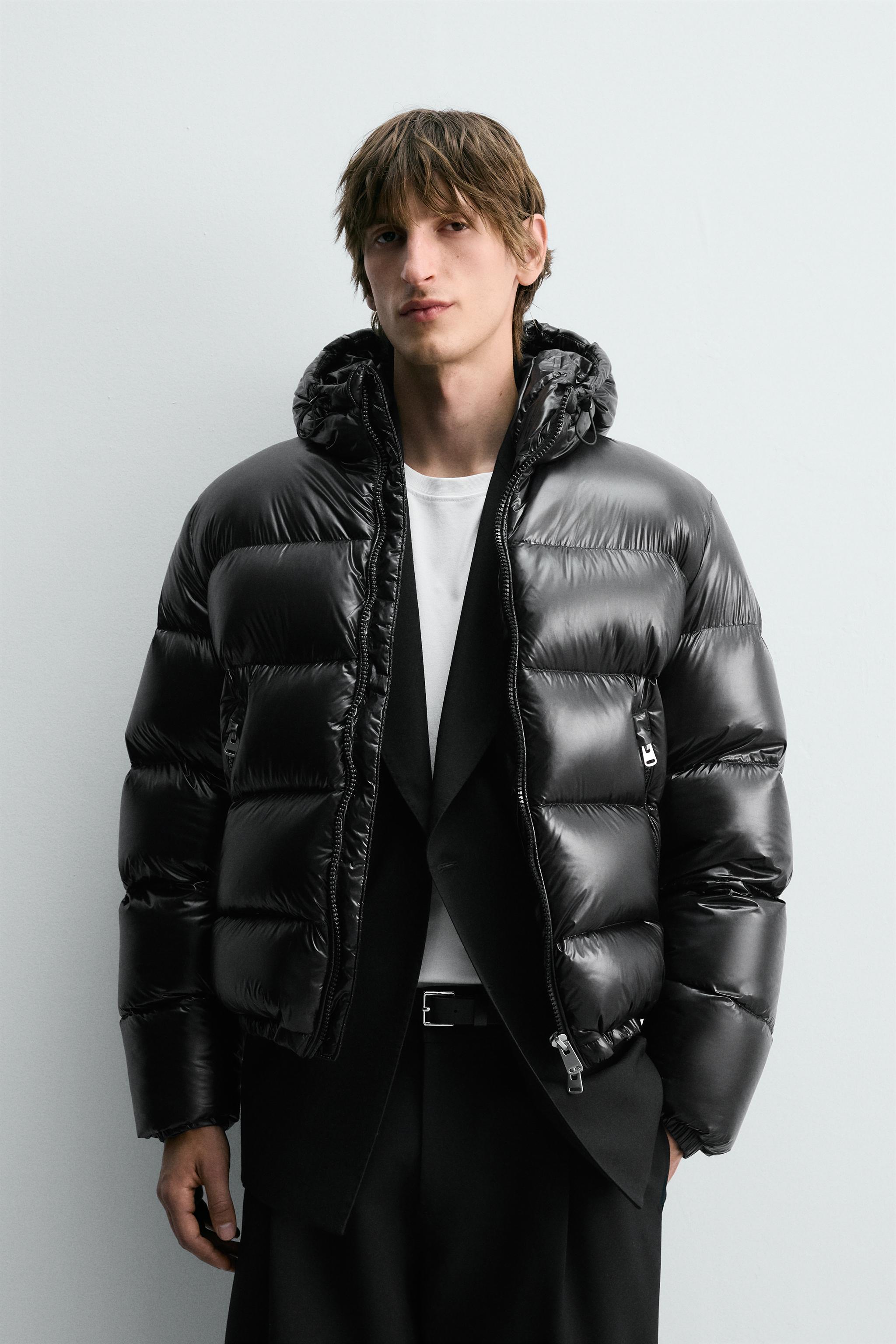 100% FEATHER WATER REPELLENT PUFFER JACKET