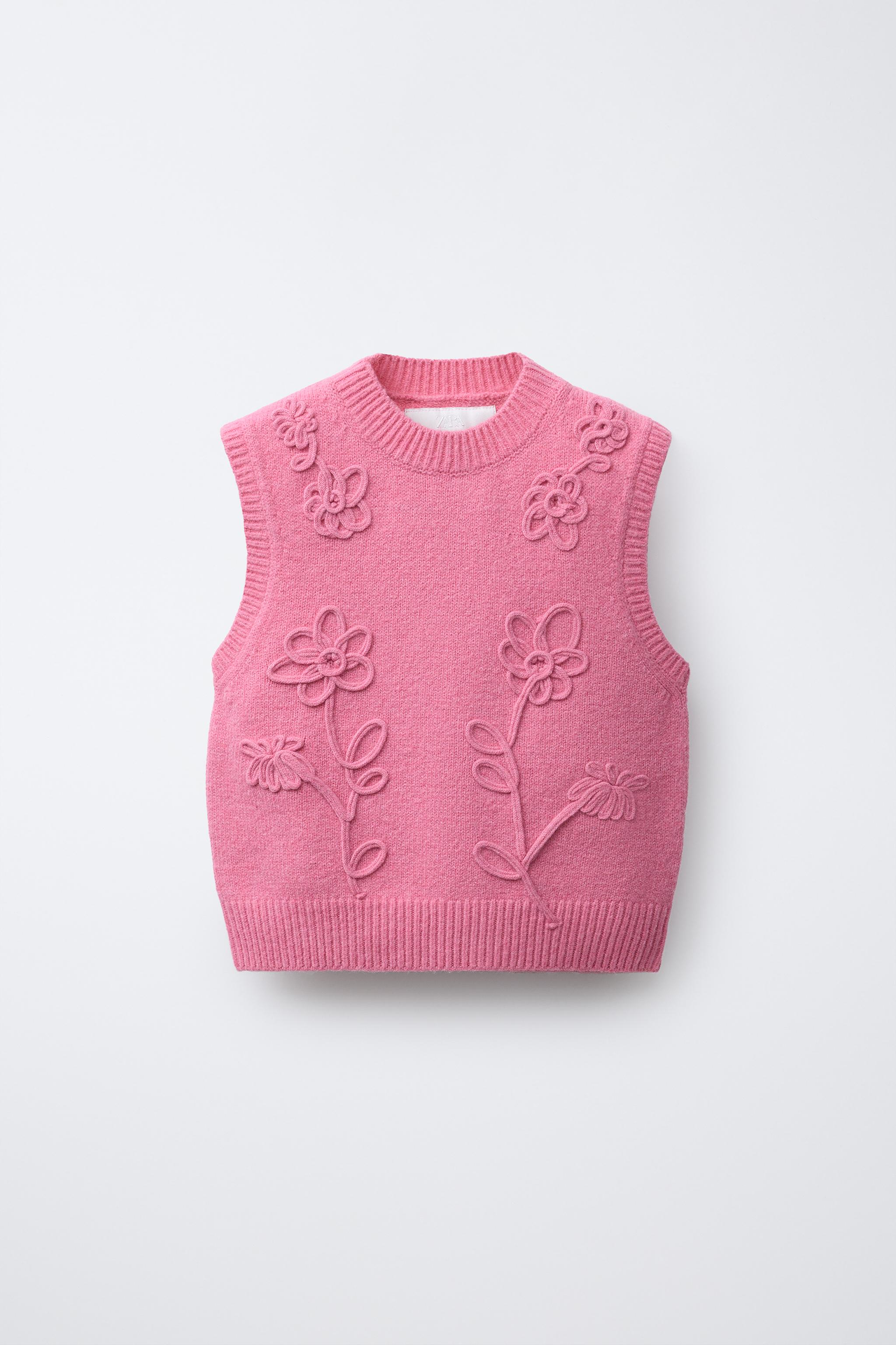 FLORAL KNIT VEST