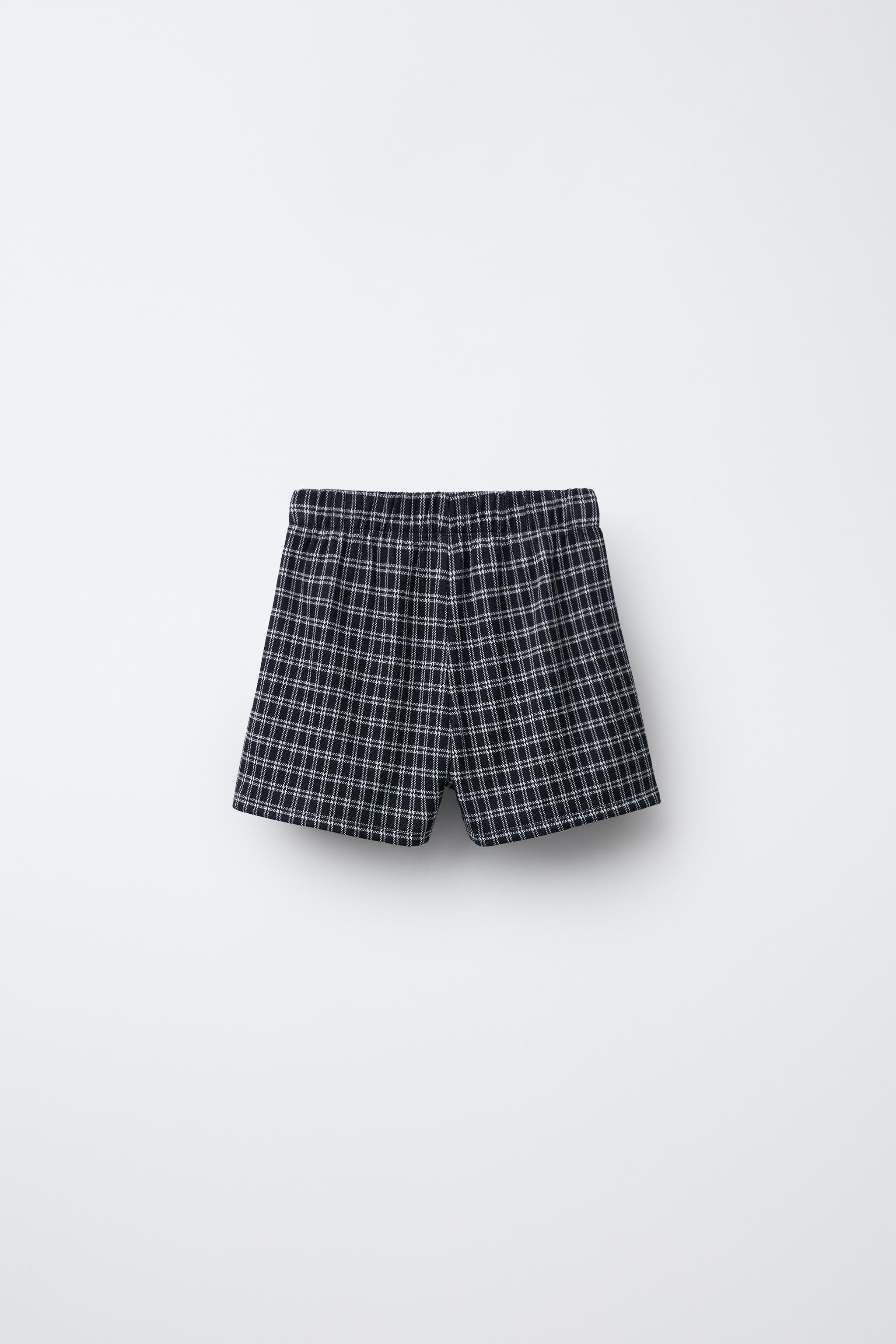 PLAID BOX PLEAT SKORT