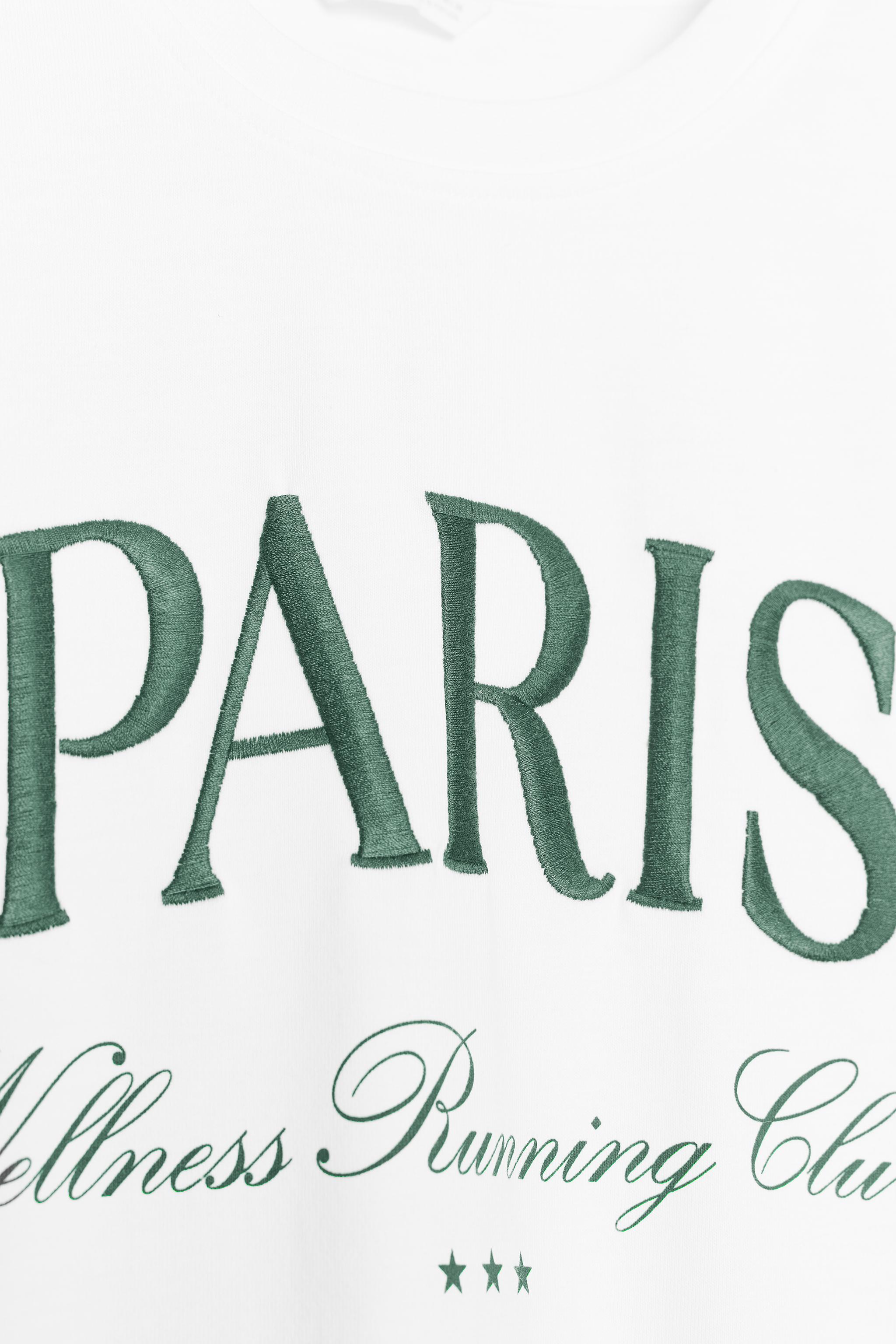 TEXT EMBROIDERED T-SHIRT