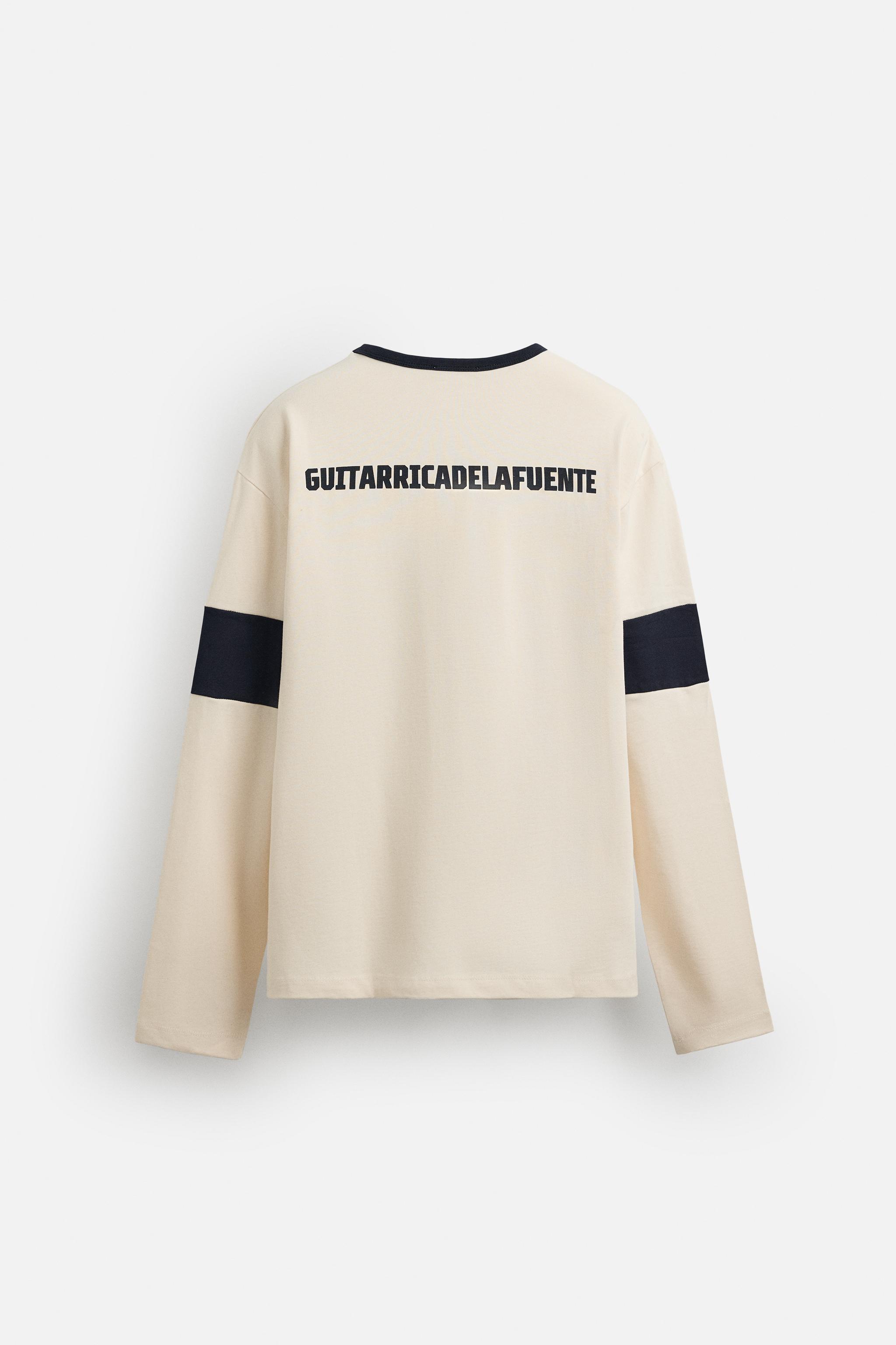 GUITARRICADELAFUENTE TEXT PRINT T-SHIRT