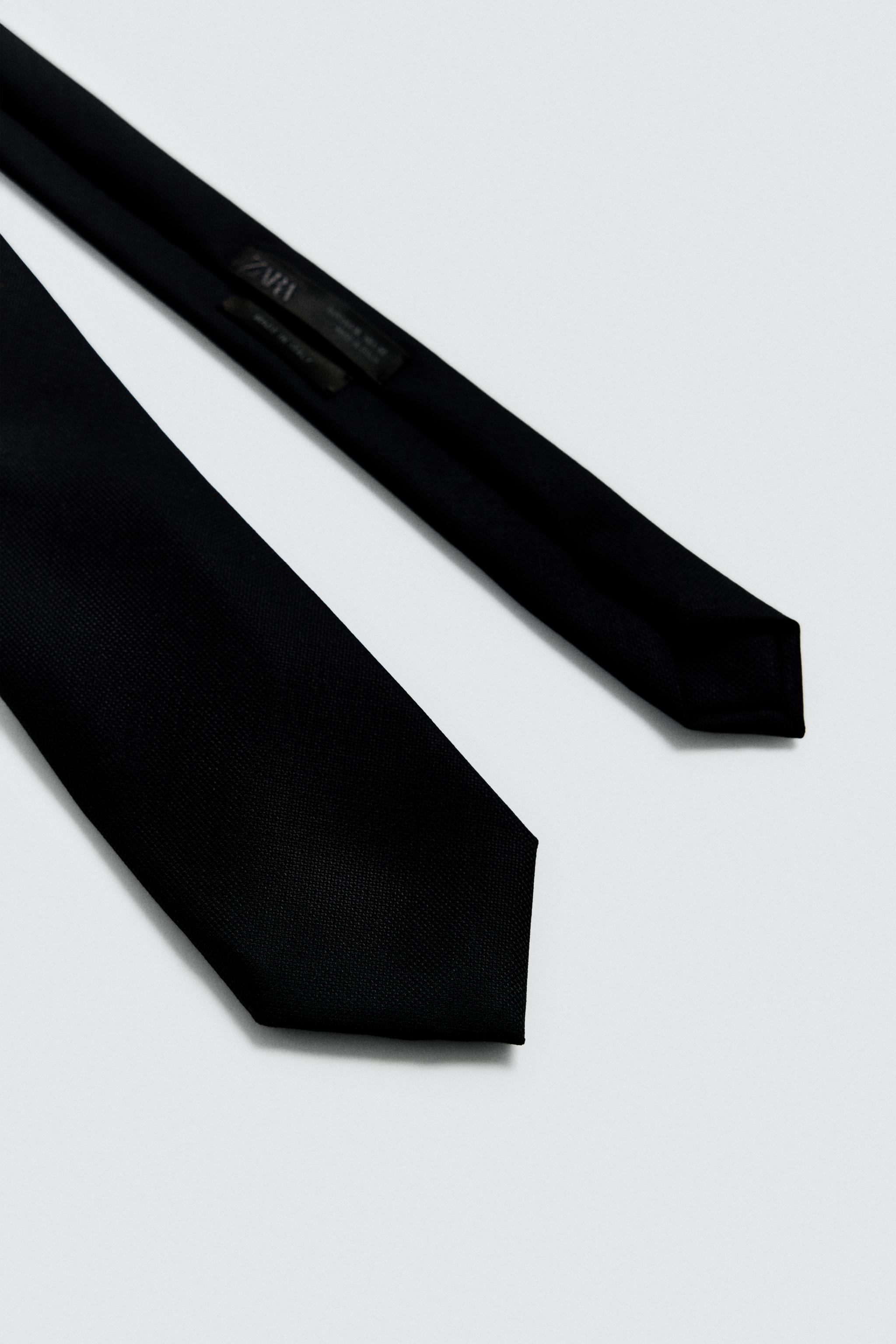 100% WOOL TEXTURED TIE