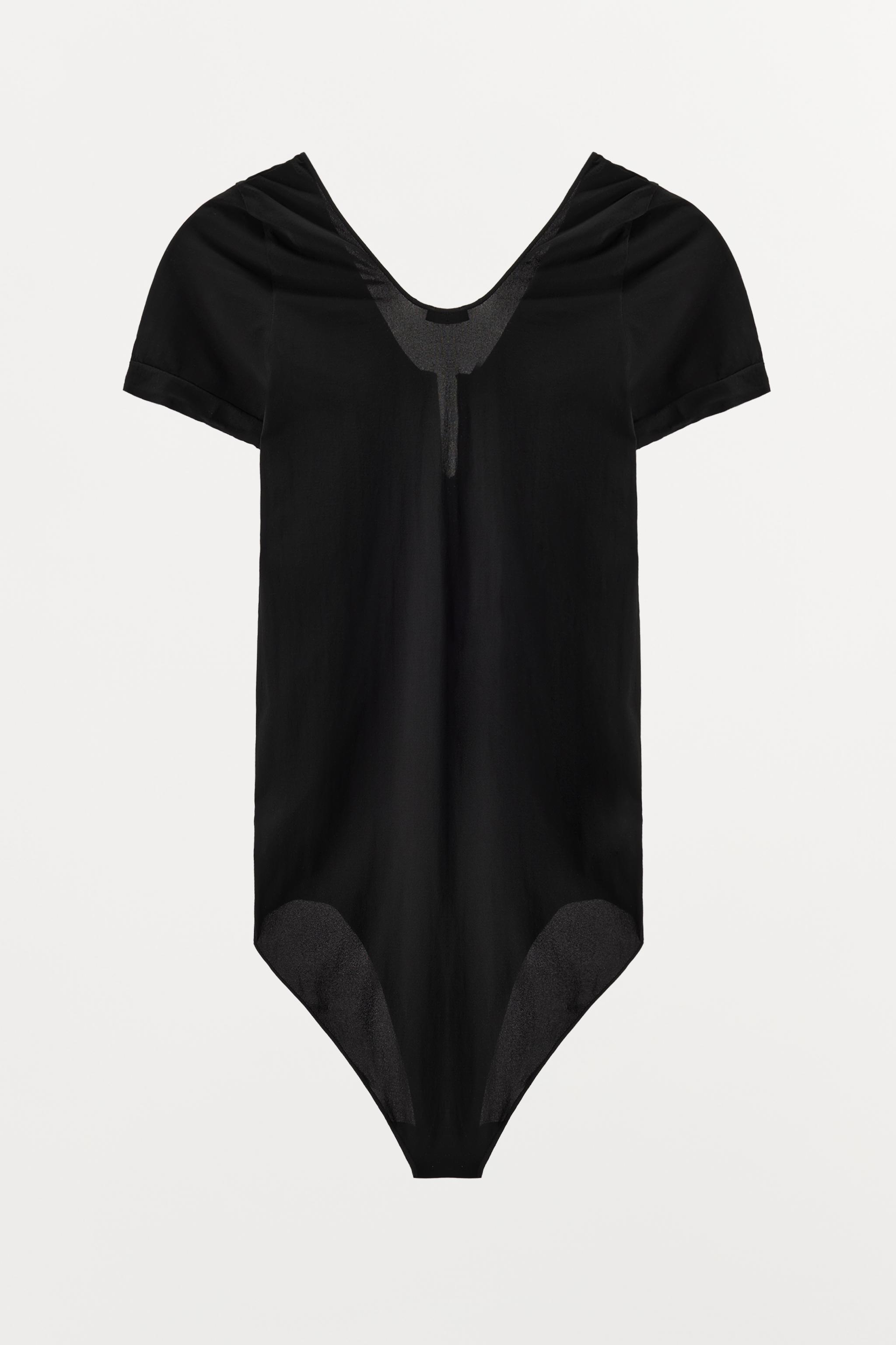STOCKING BODYSUIT WITH METAL APPLIQUÉ