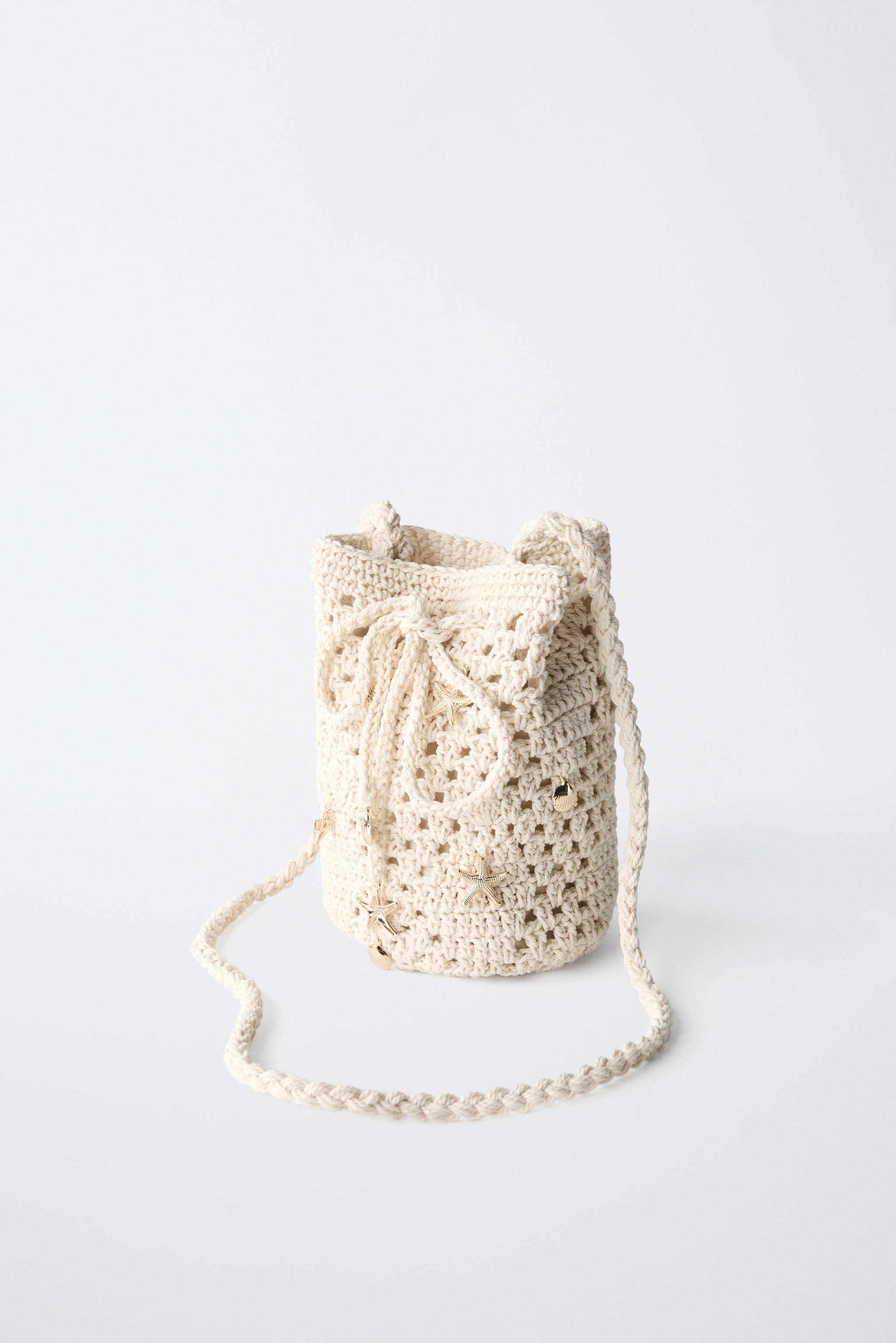 CROCHET CROSSBODY BAG WITH MARINE DETAILS