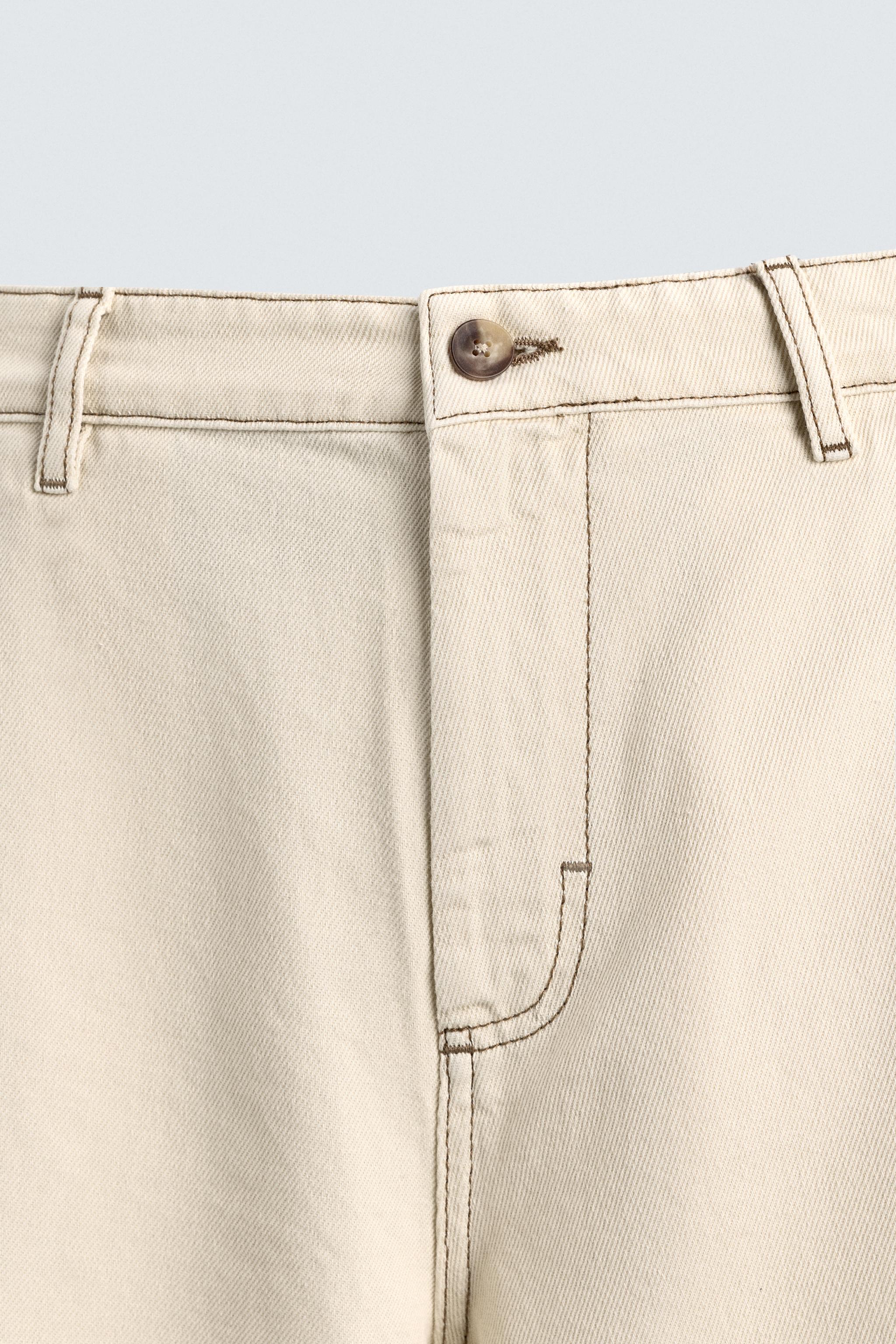 PANTS WITH CONTRAST STITCHING