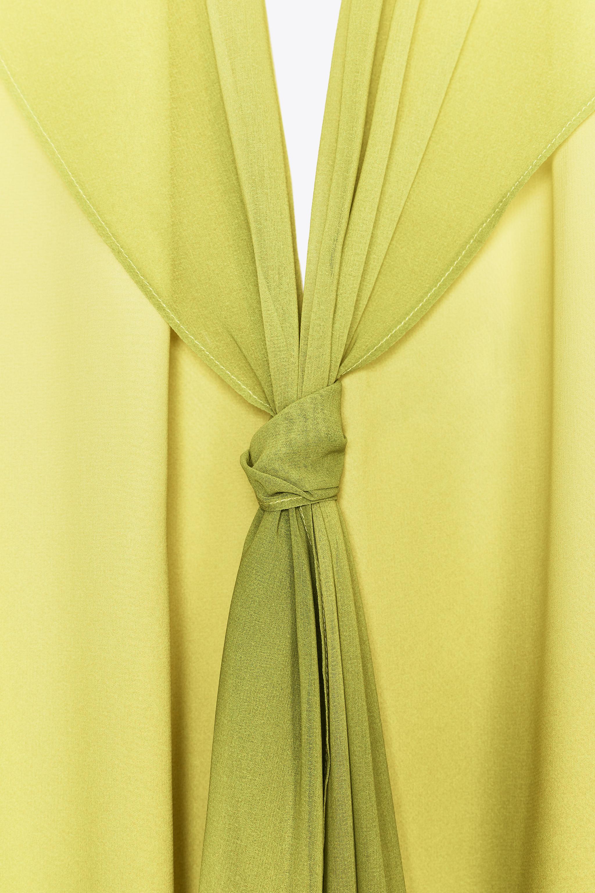 PRINTED KNOT LONG DRESS