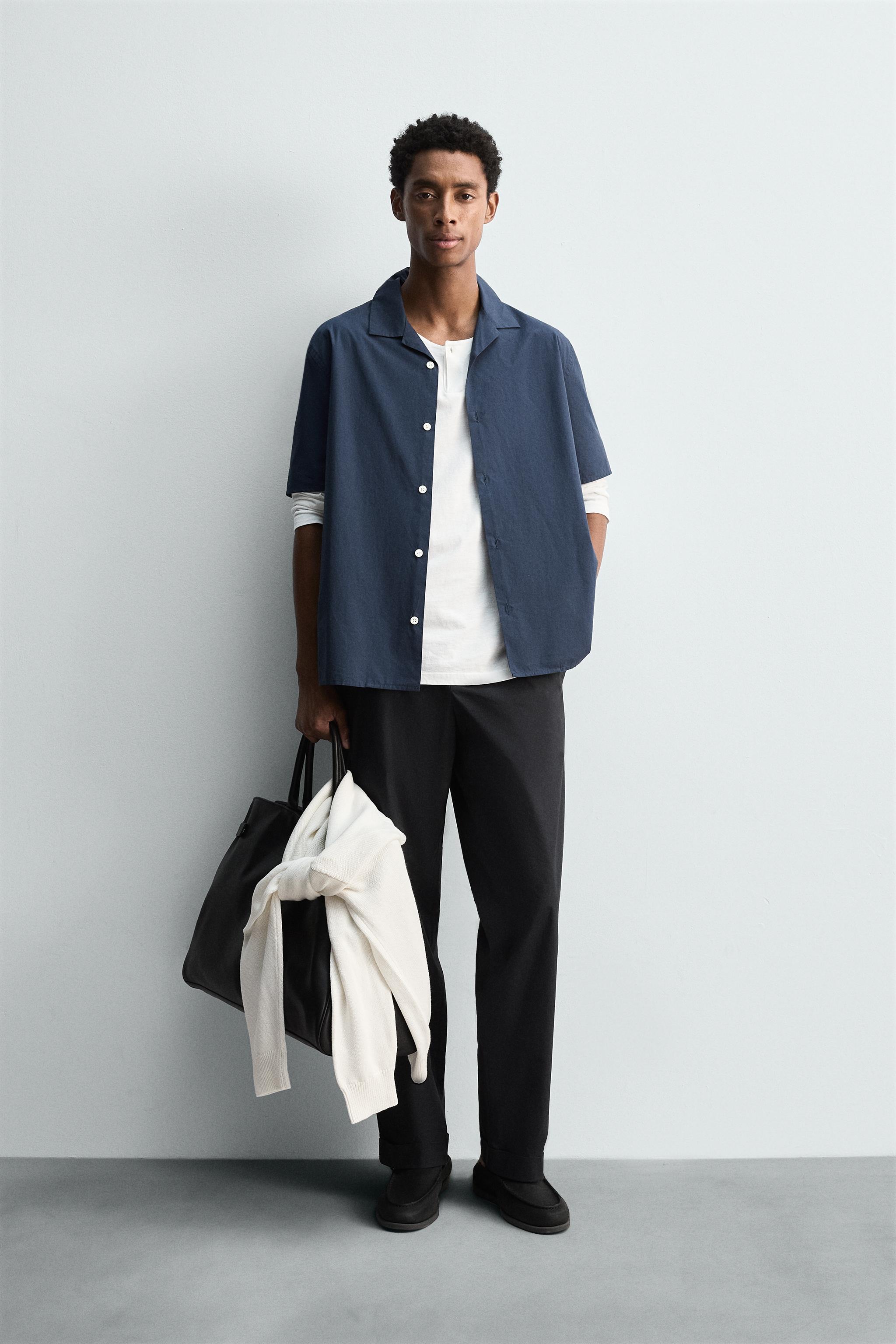 RELAXED FIT POPLIN SHIRT