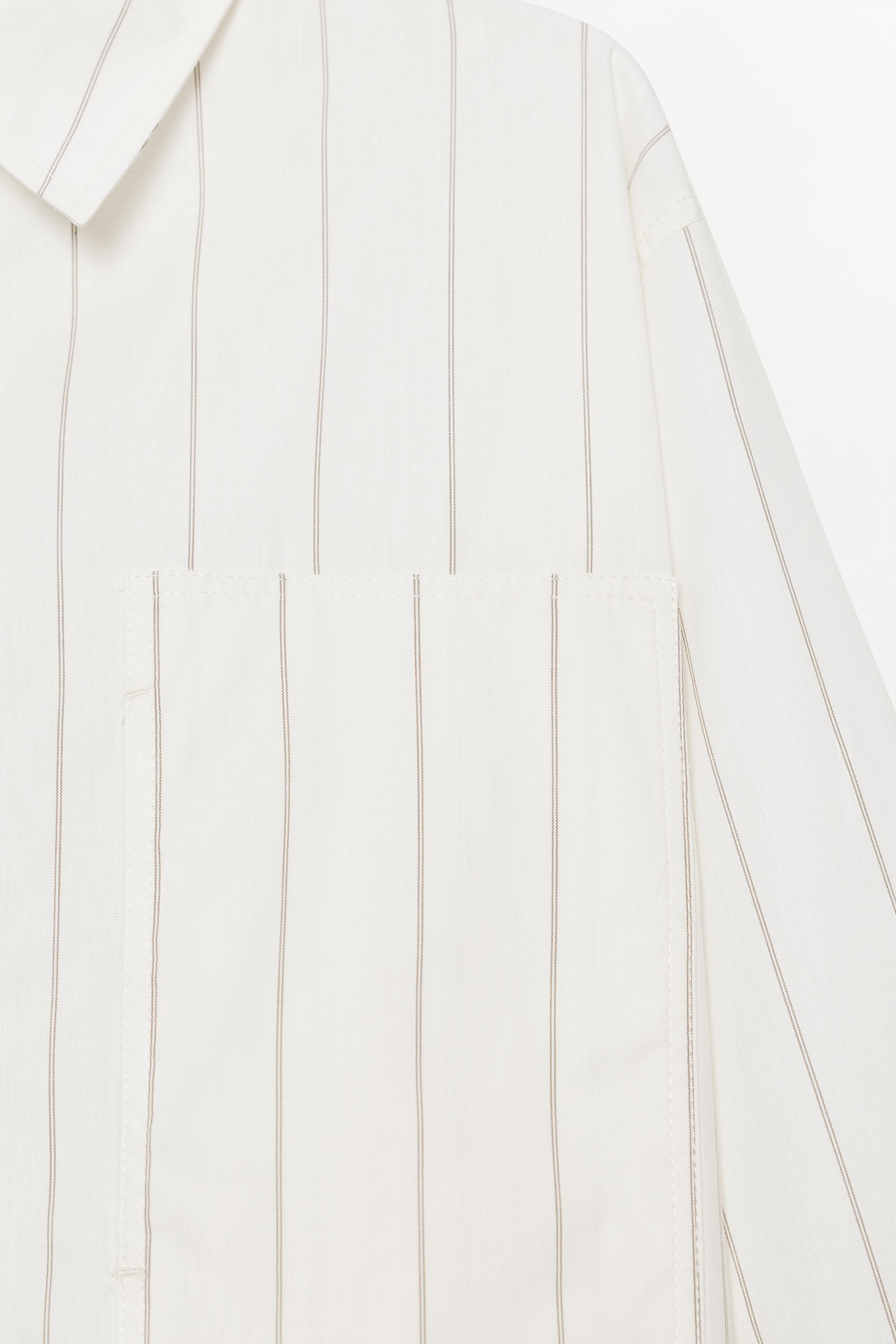 STRIPED PAJAMA SHIRT