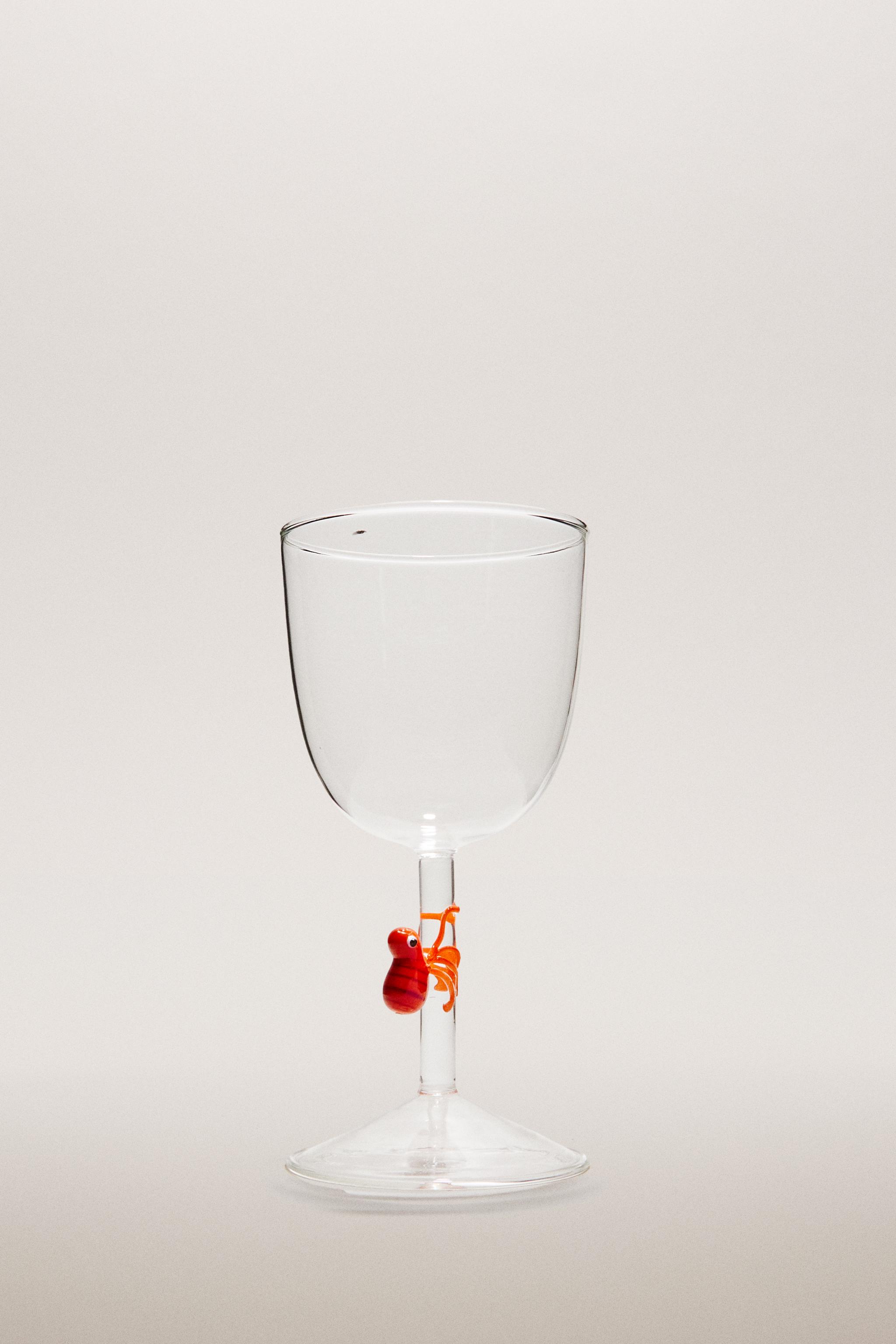 BOROSILICATE GLASS WITH SEA ANIMAL