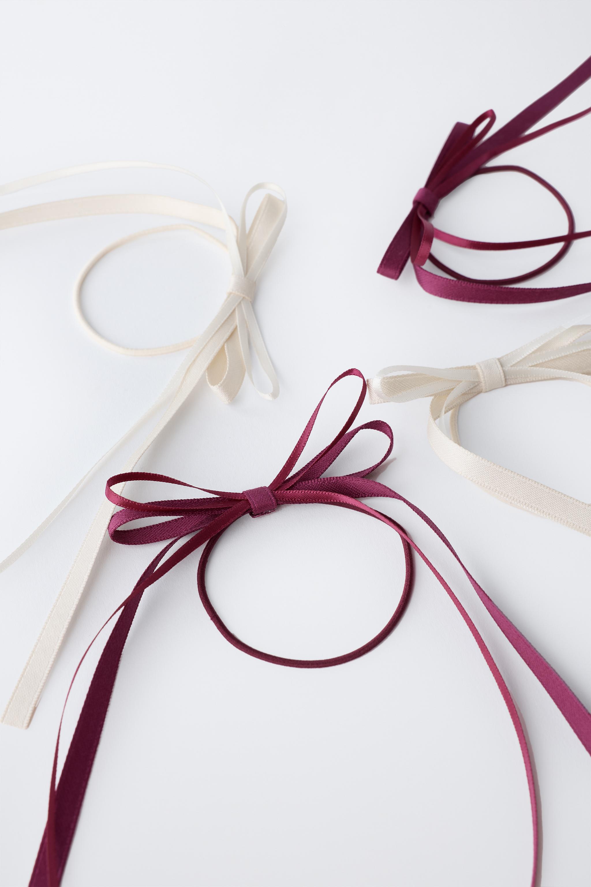 FOUR-PACK OF SCRUNCHIES WITH BOW