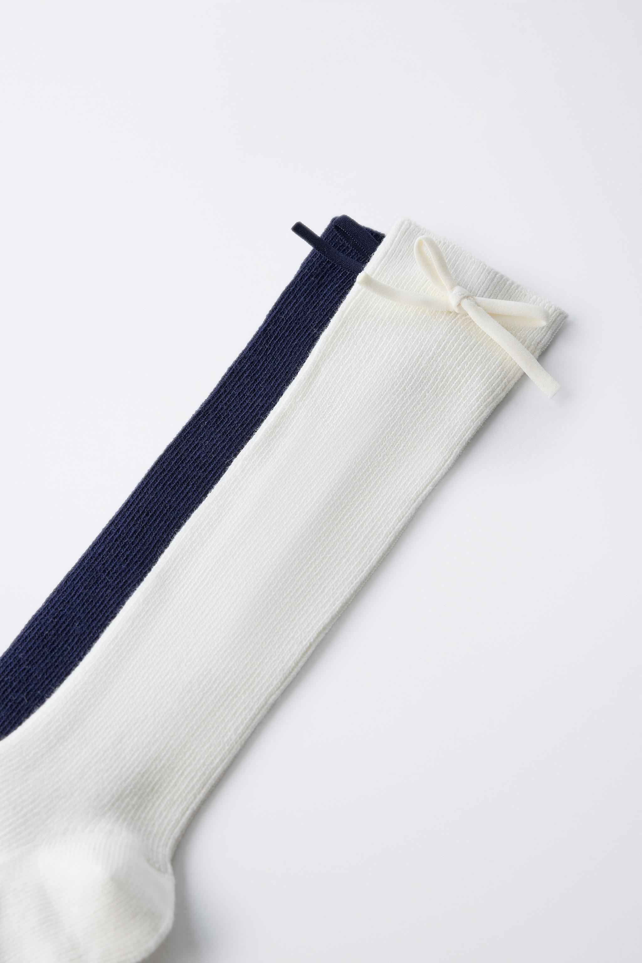 TWO-PACK OF HIGH SOCKS WITH BOW