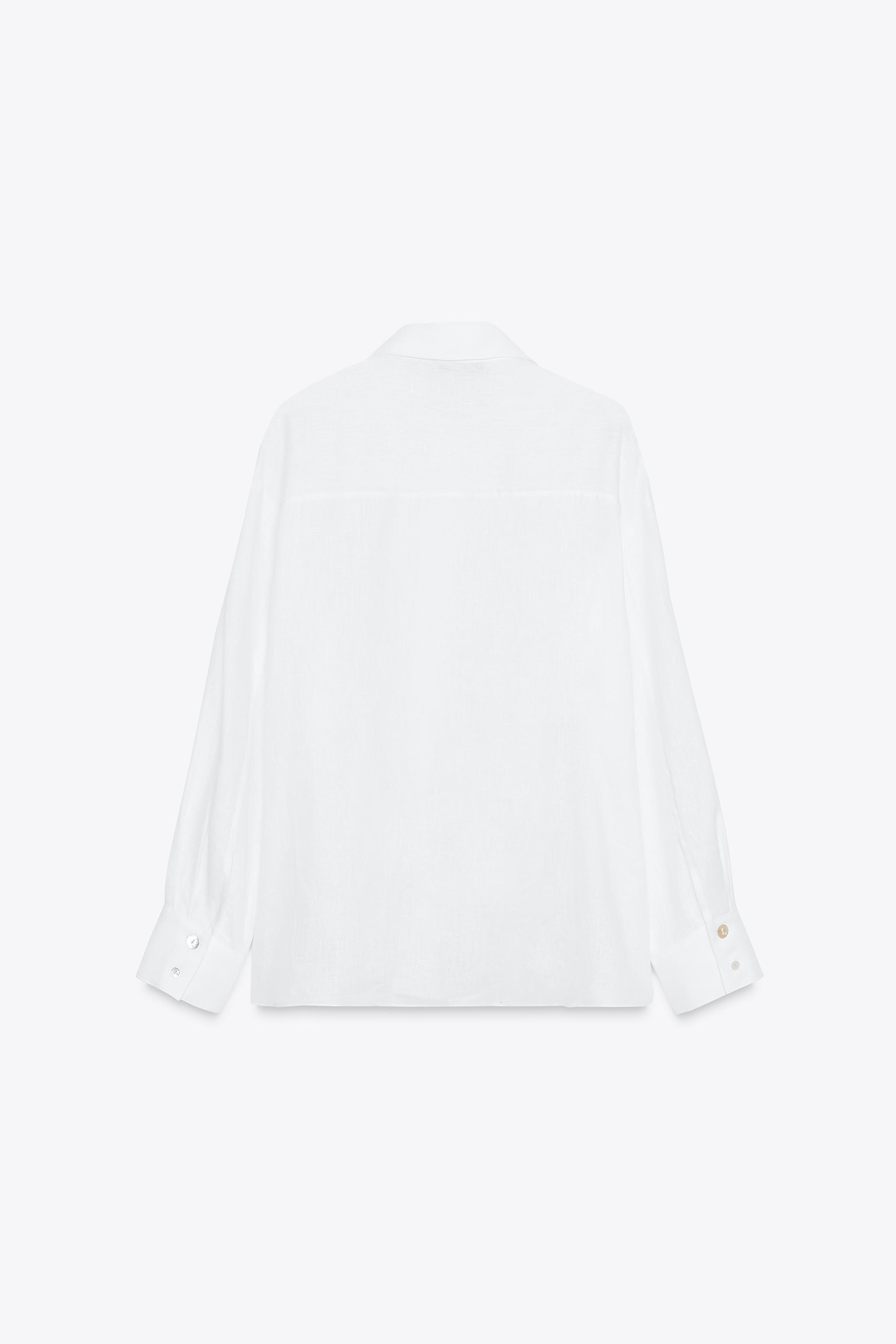 100% LINEN SHIRT WITH MIXED BUTTONS