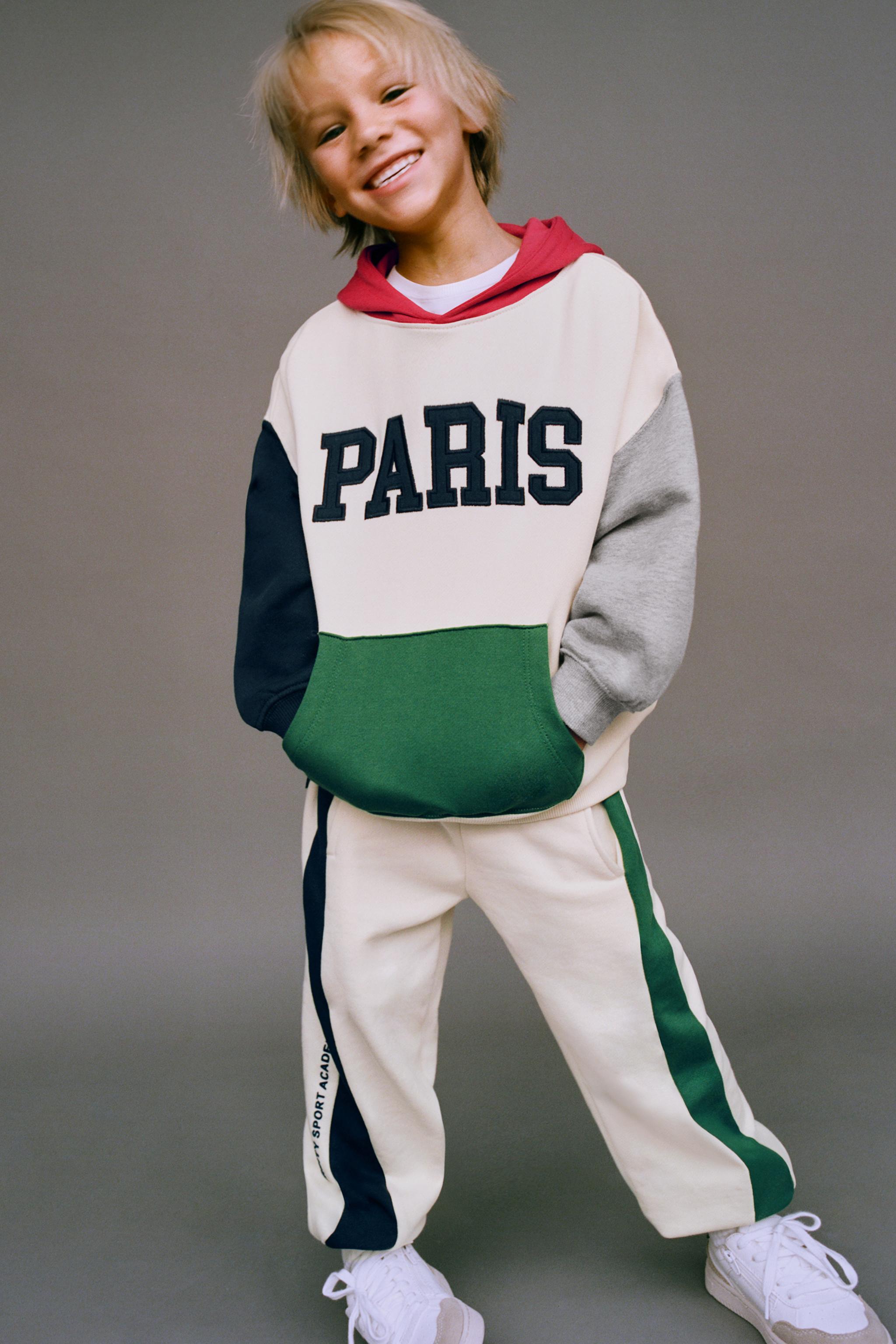 COLOR BLOCK JOGGING SWEATSHIRT