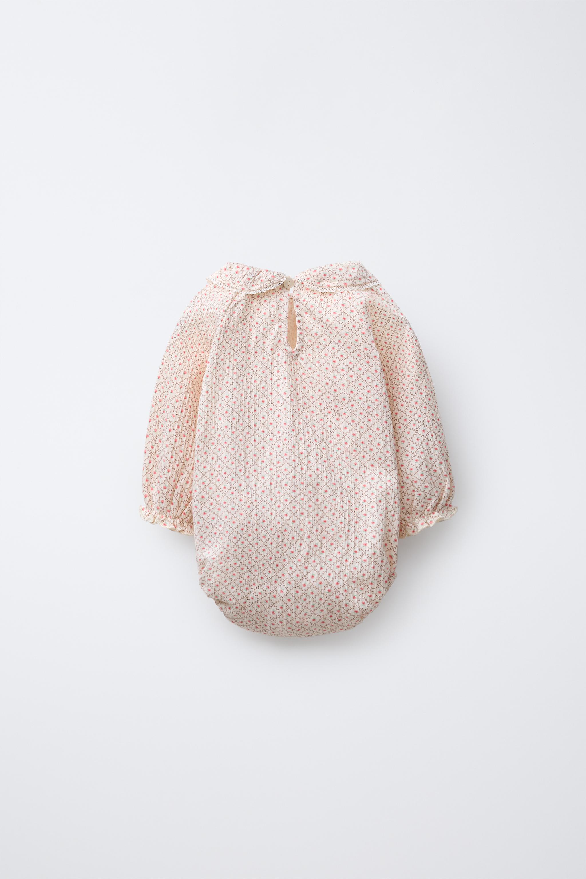 LACE FLORAL PRINT BODYSUIT