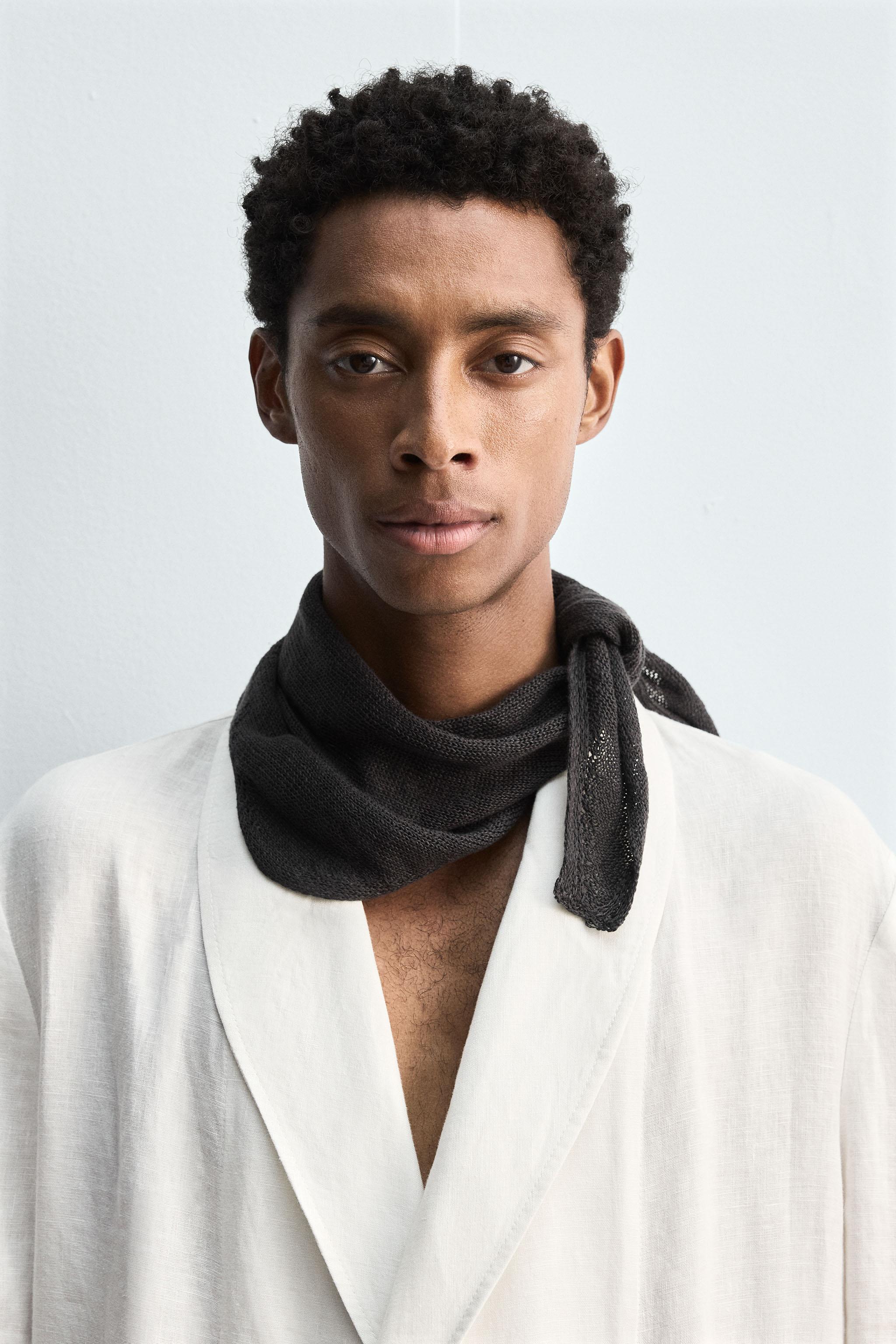 100% LINEN KNIT BANDANA