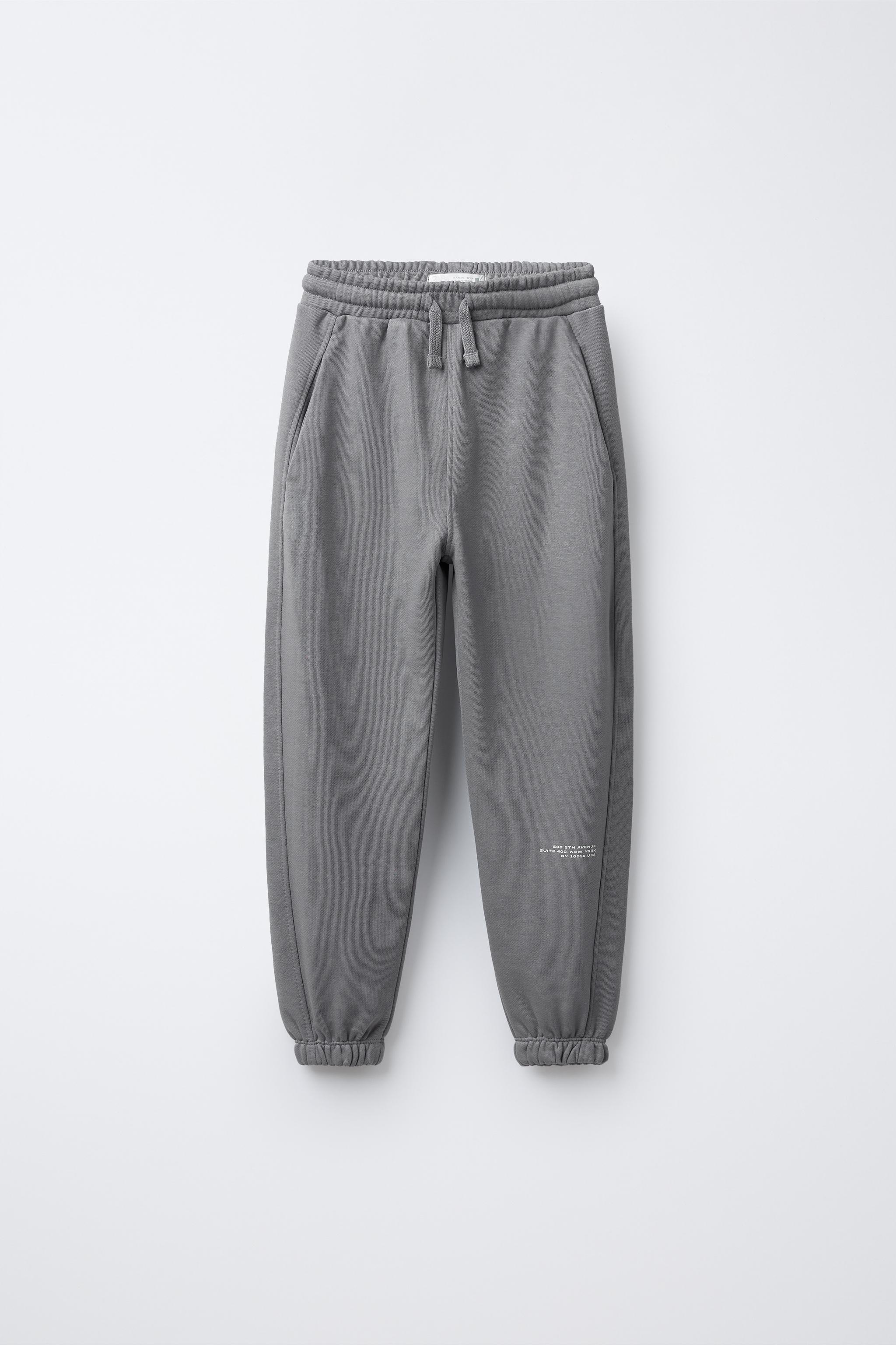 TEXT PRINT SWEATSHIRT AND JOGGER PANTS SET