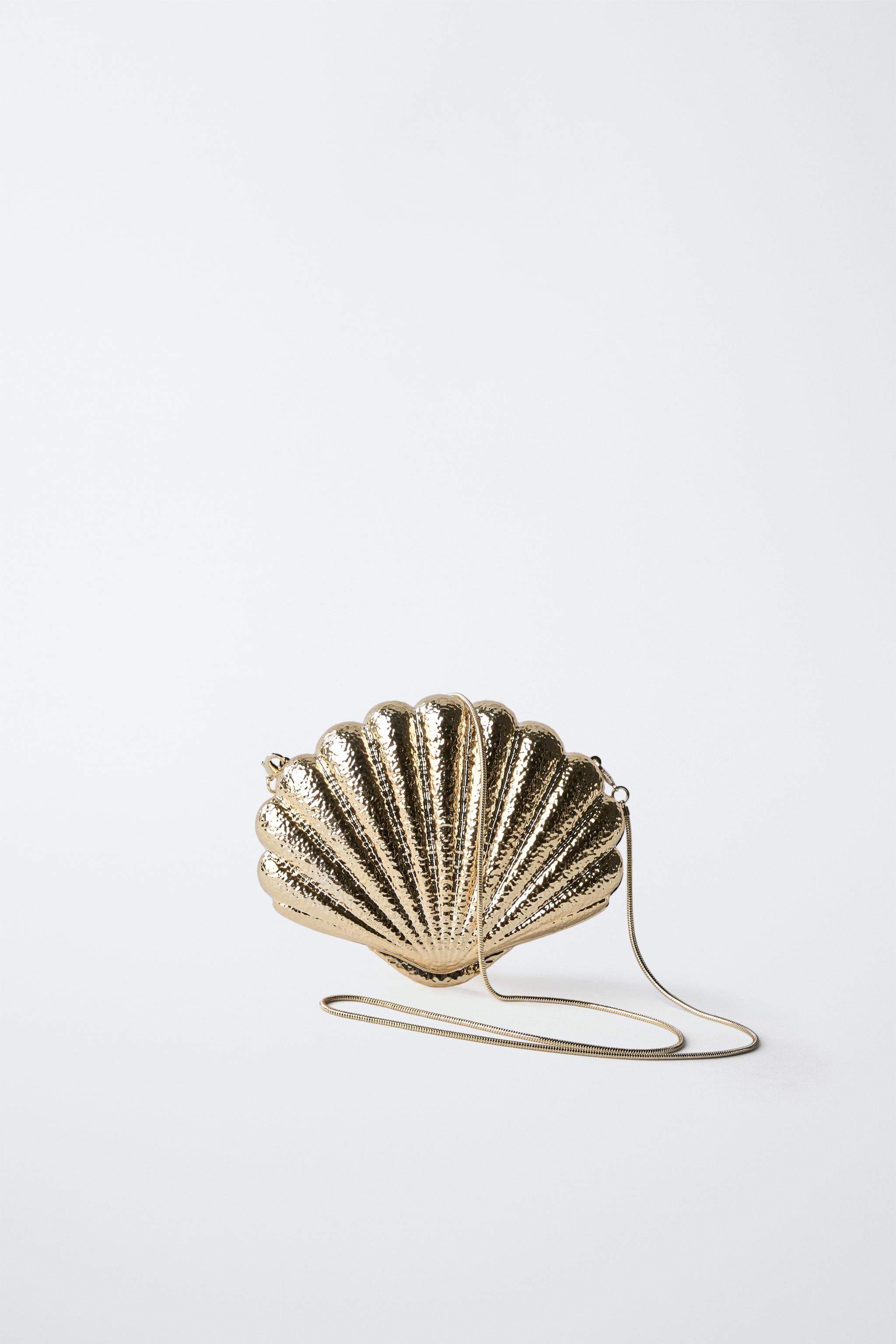 METALLIC SHELL CROSSBODY BAG