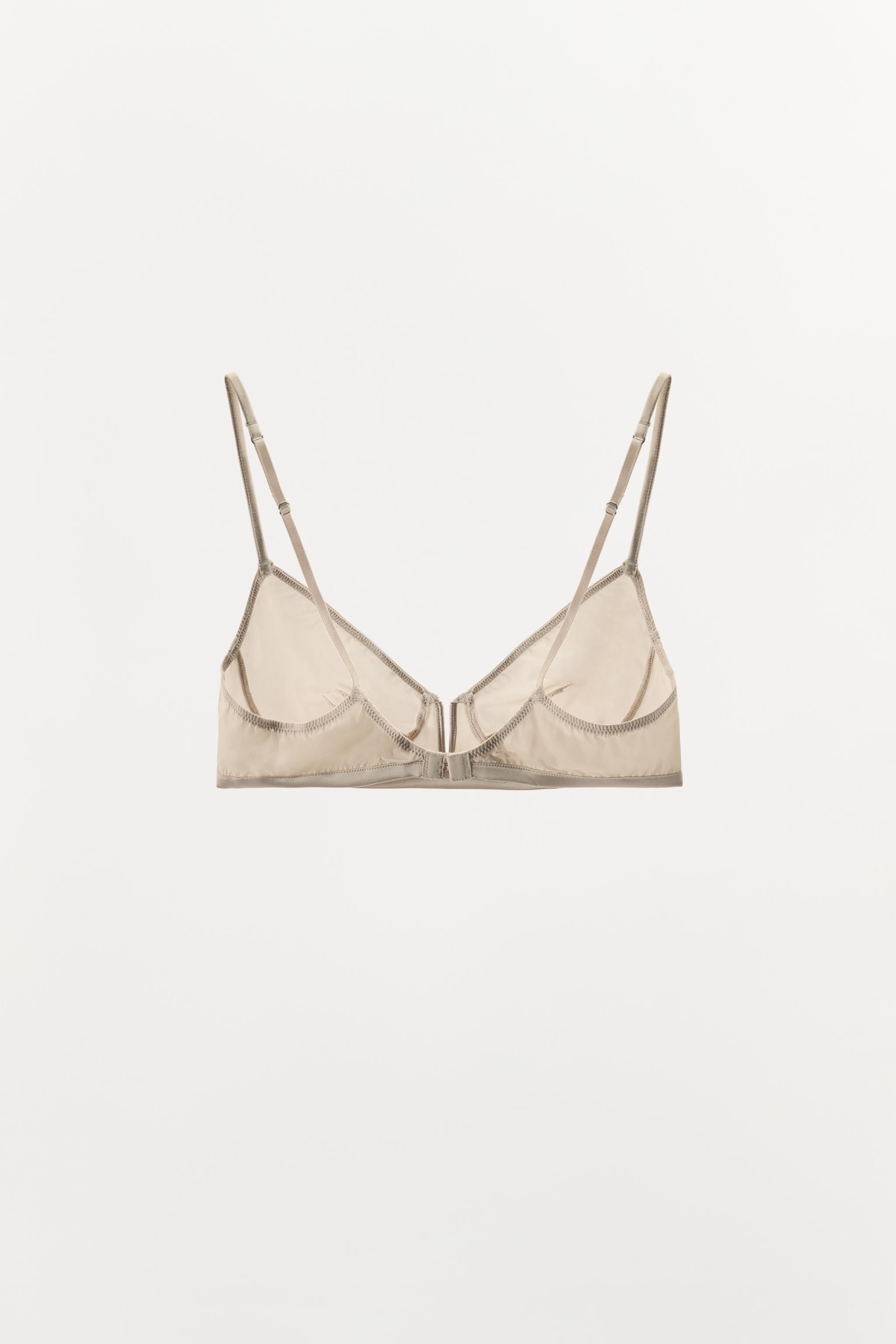 BRALETTE WITH SILK METAL PIECE