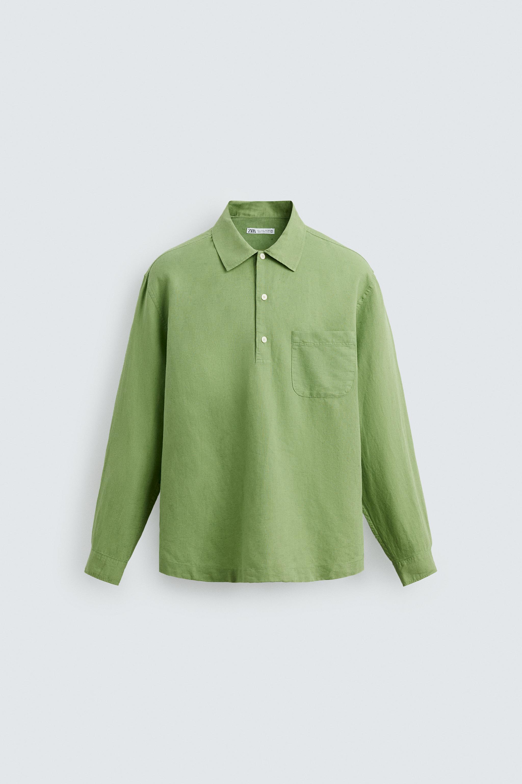 LINEN - COTTON POLO SHIRT