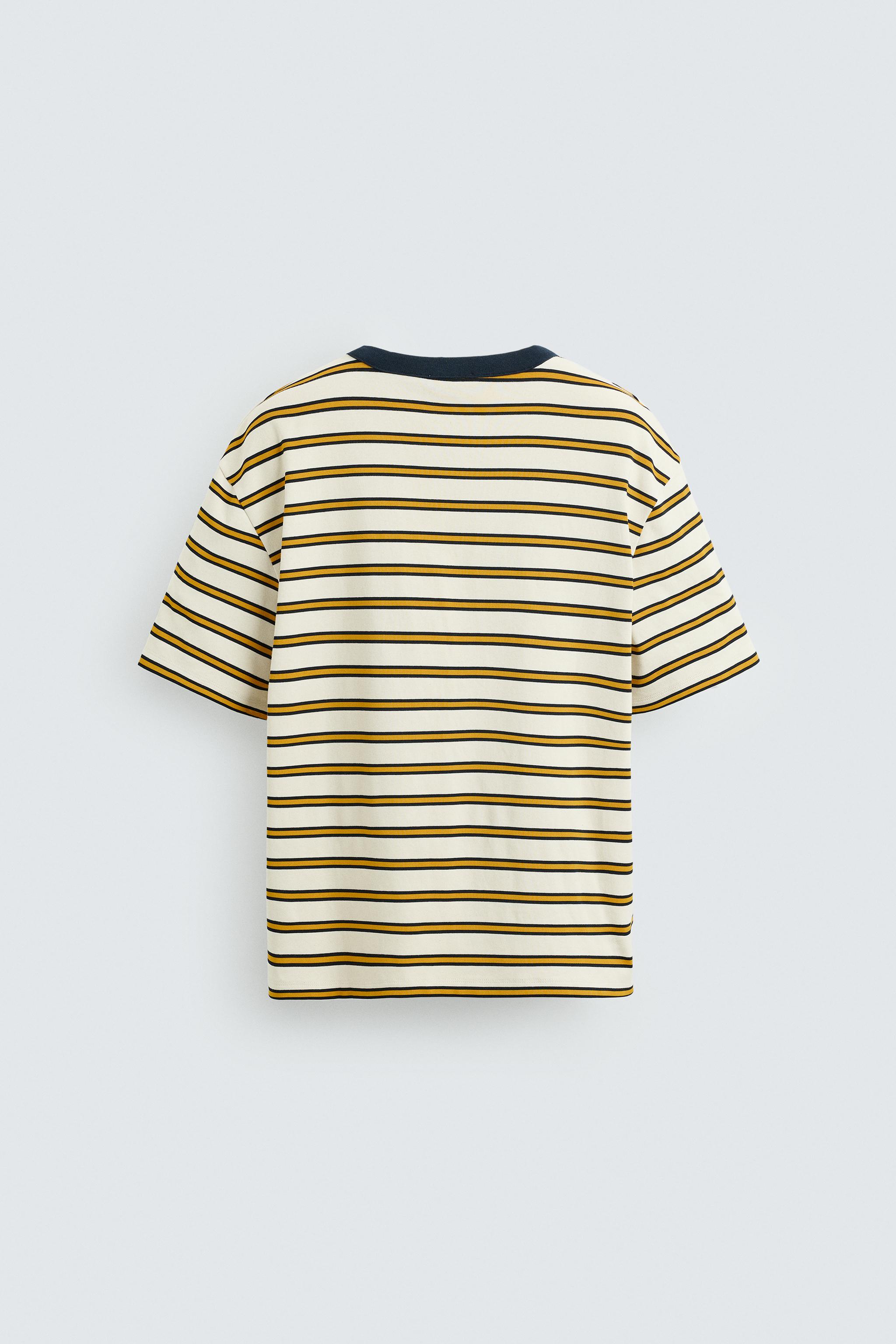 STRIPED JACQUARD T-SHIRT
