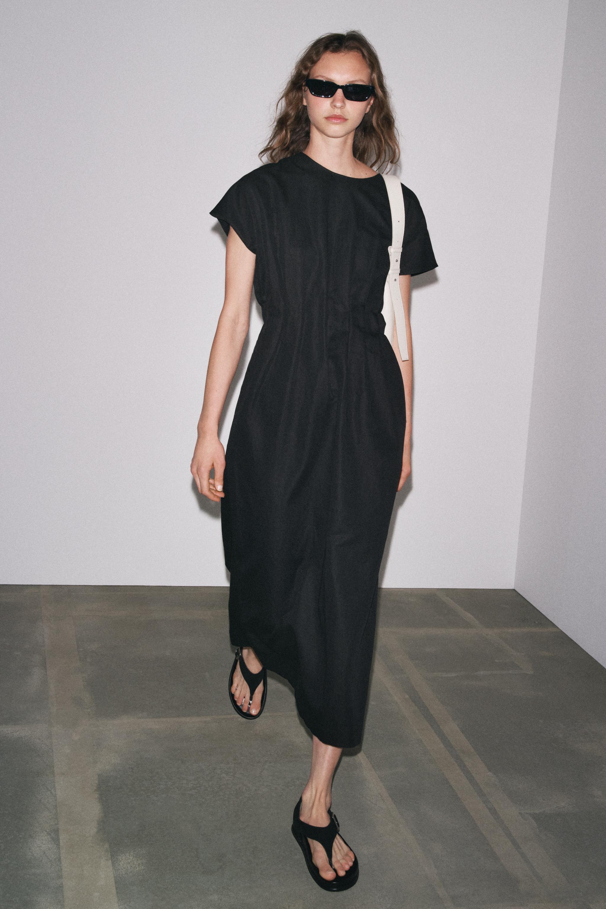 ZW COLLECTION PLEATED MIDI DRESS