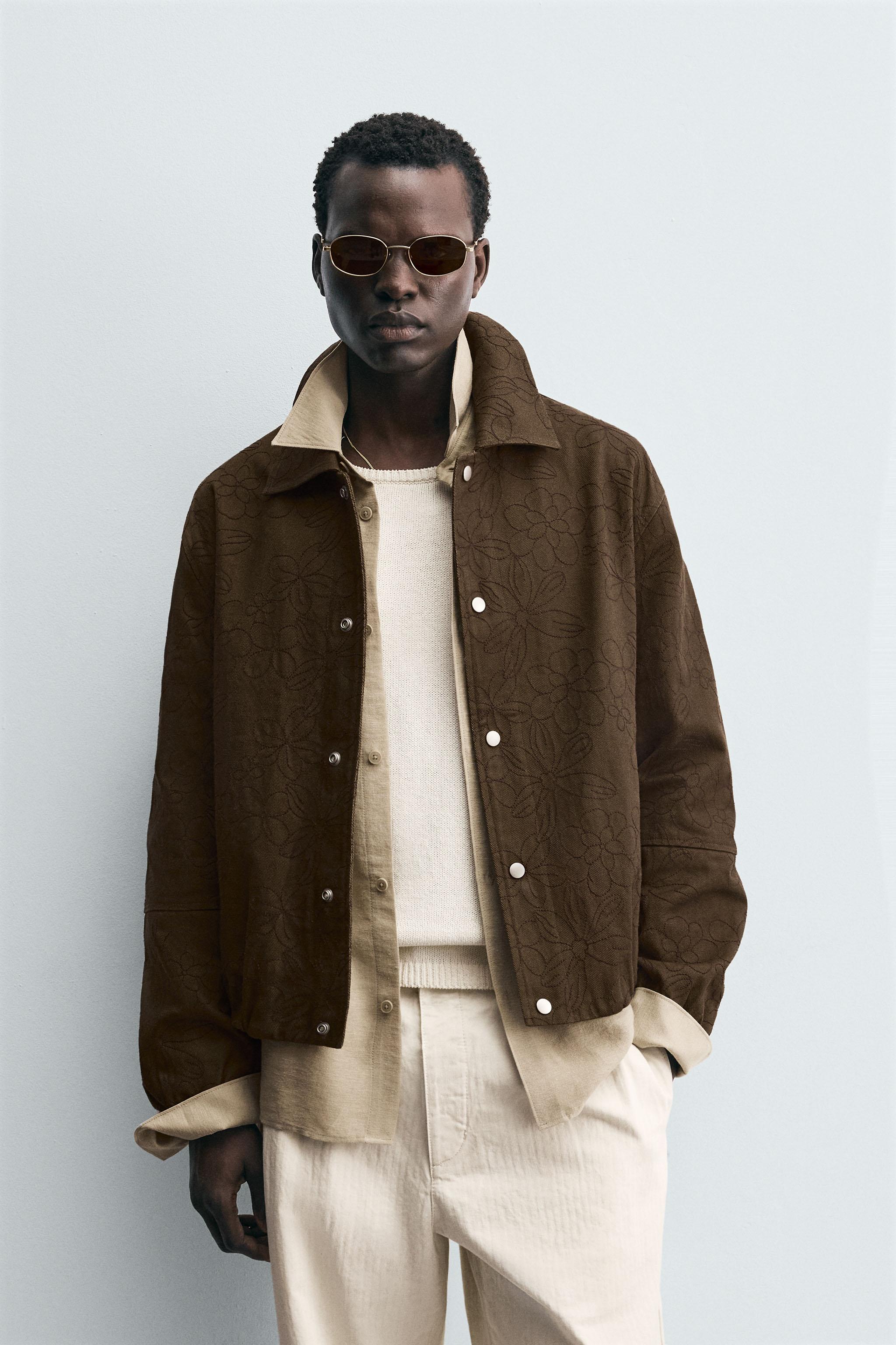 FLORAL JACQUARD JACKET