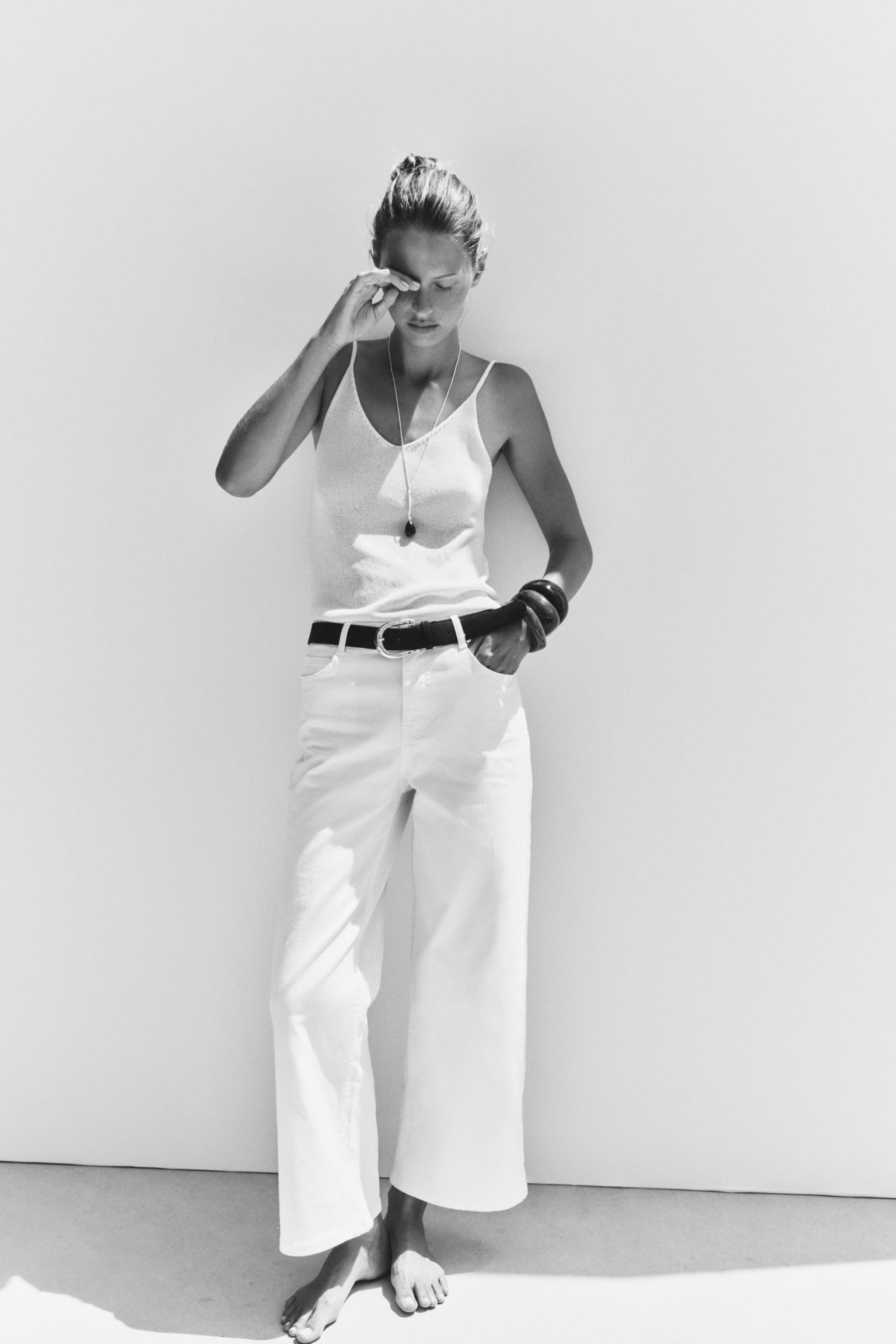 Z.10 HIGH-WAISTED BELTED CULOTTE JEANS