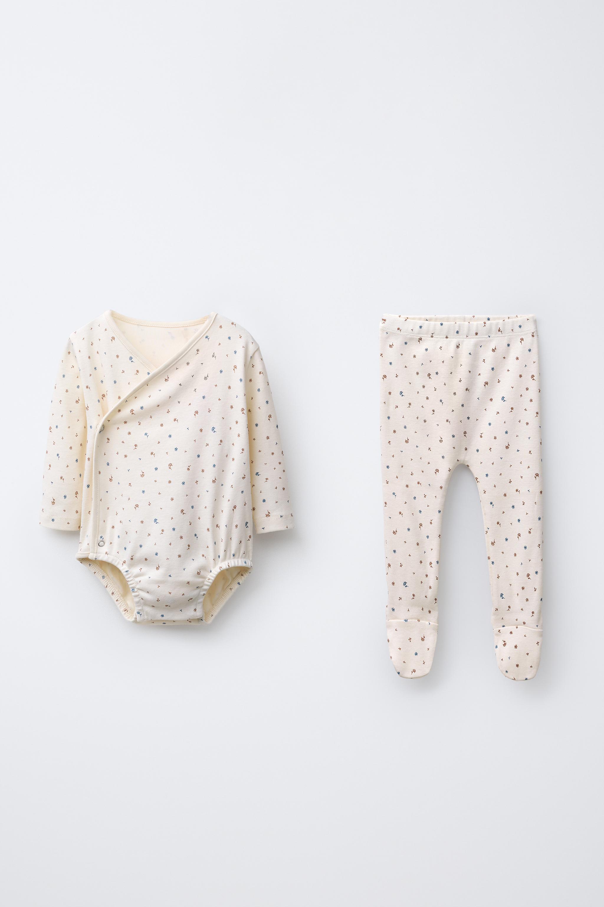 FLORAL BODYSUIT AND LEGGINGS SET