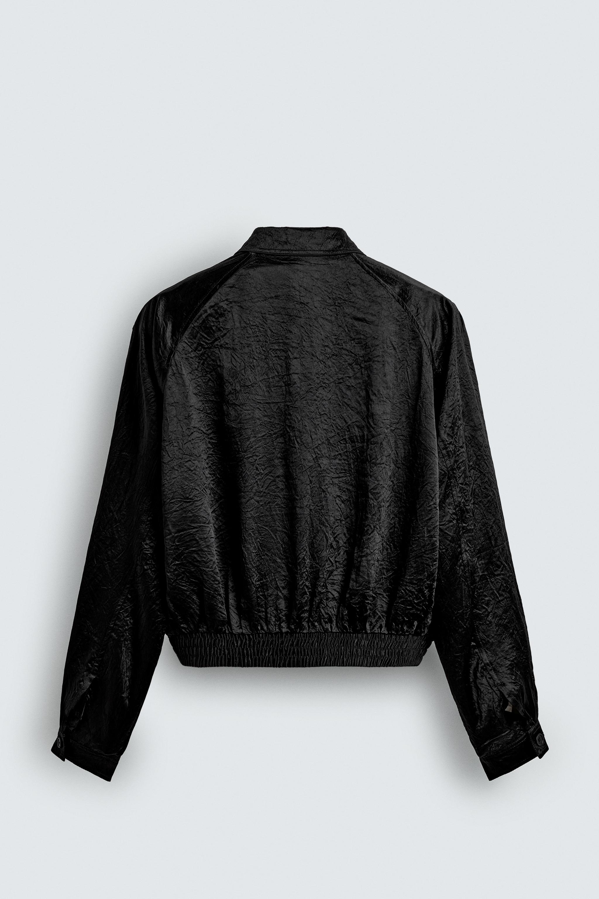 SHOULDER PAD BOMBER JACKET