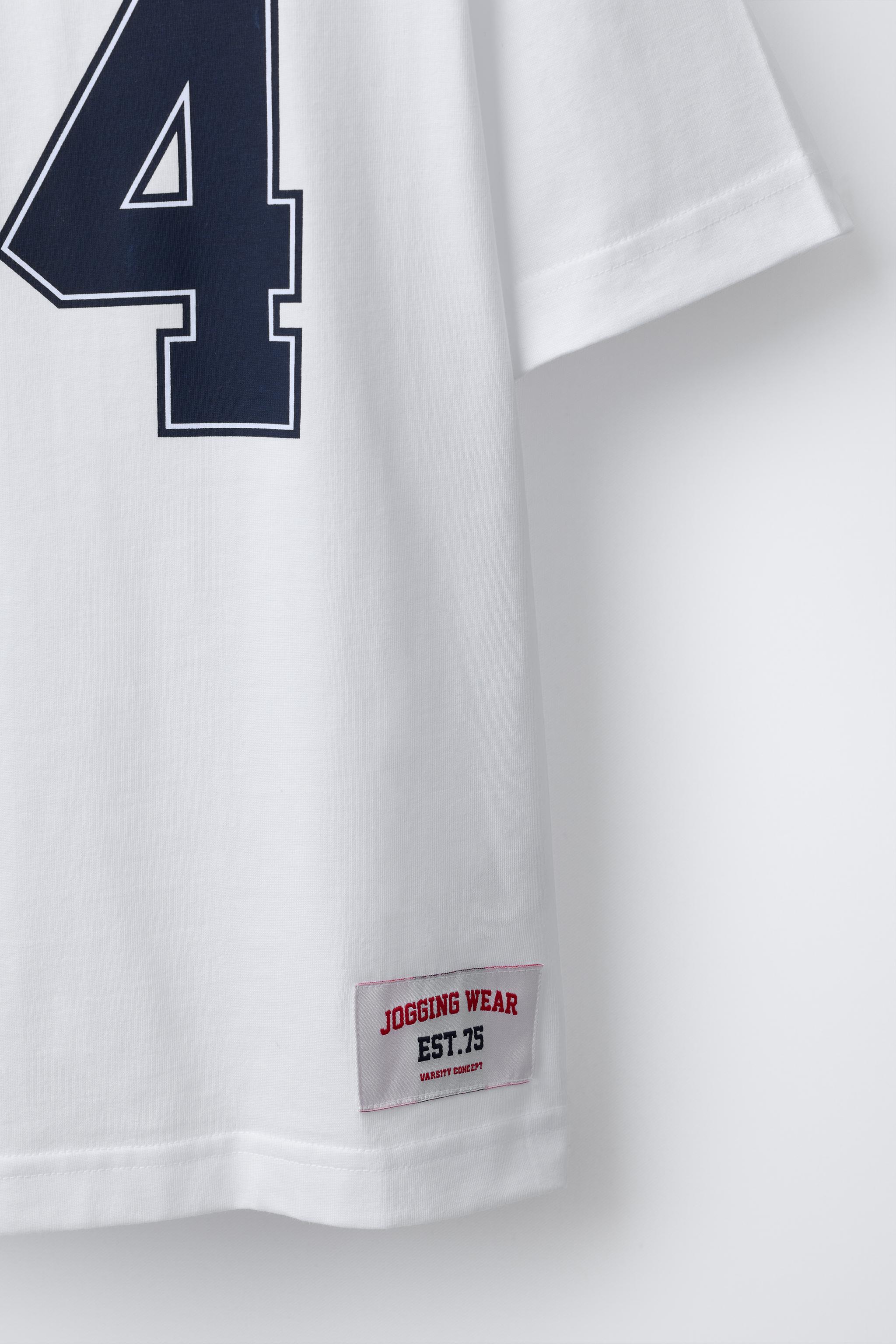 NUMBER JOGGING T-SHIRT