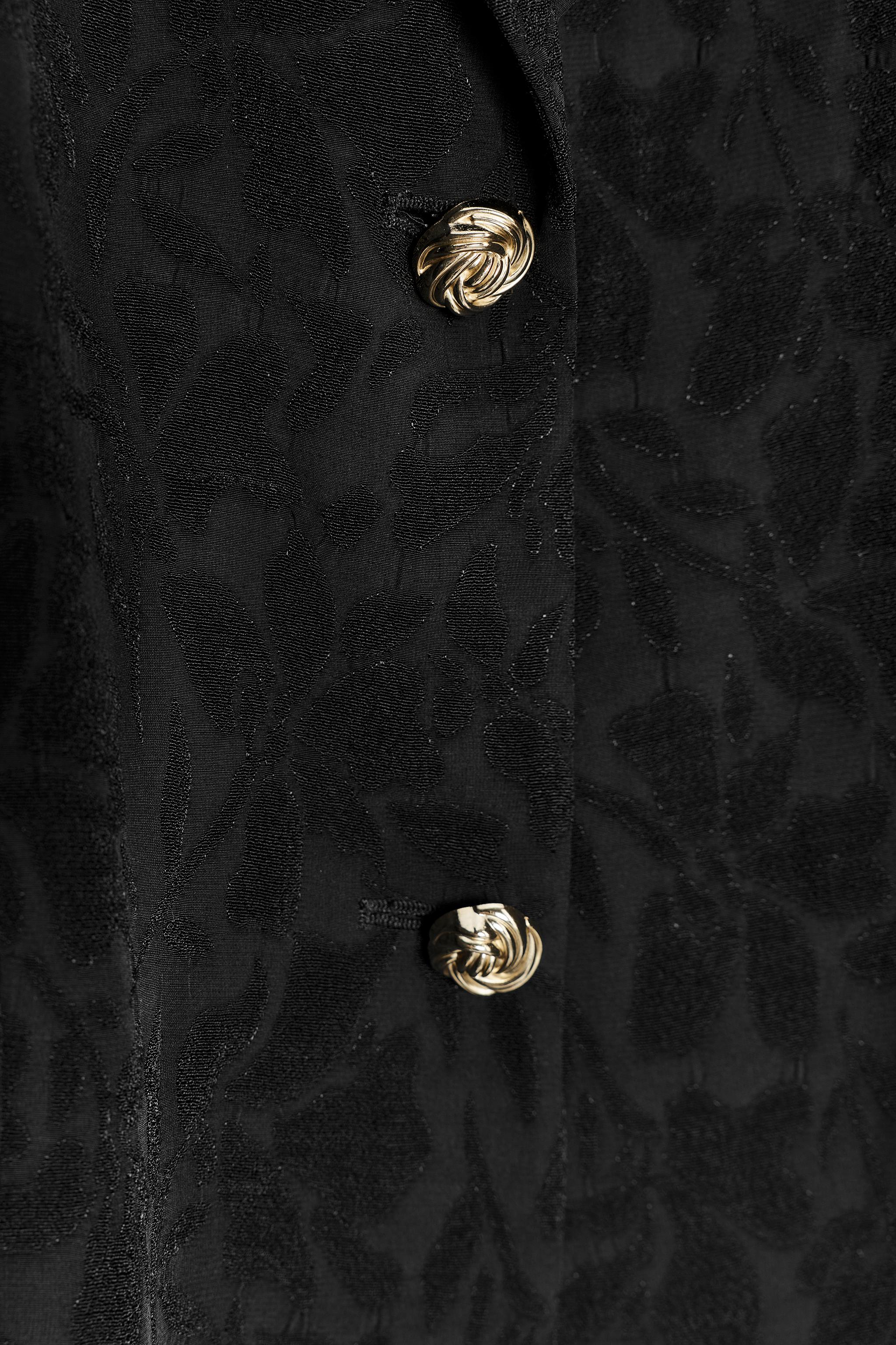 OVERSIZED JACQUARD BLAZER WITH SHOULDER PADS