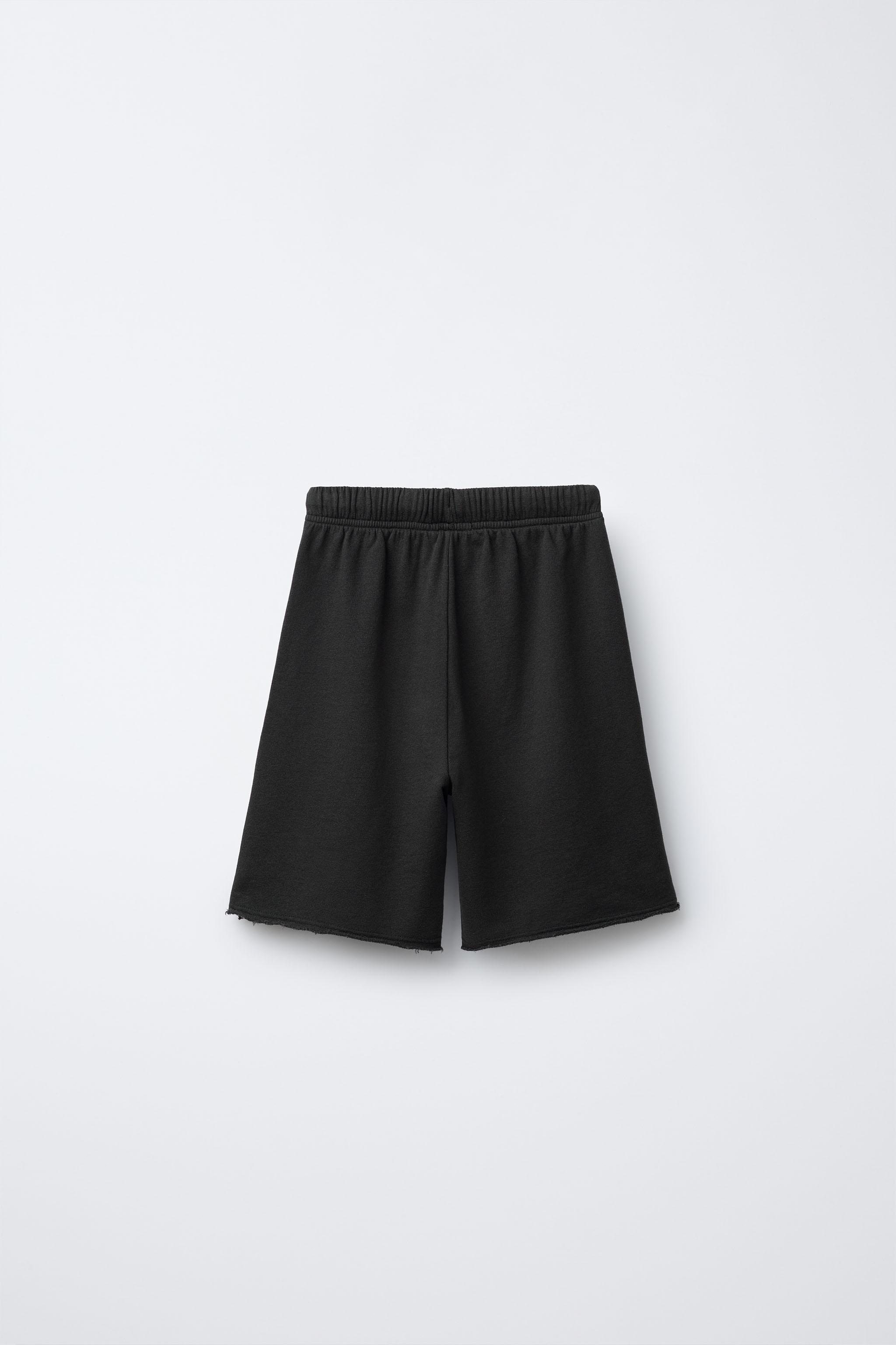 STRAIGHT STAR WASHED EFFECT FLEECE SHORTS