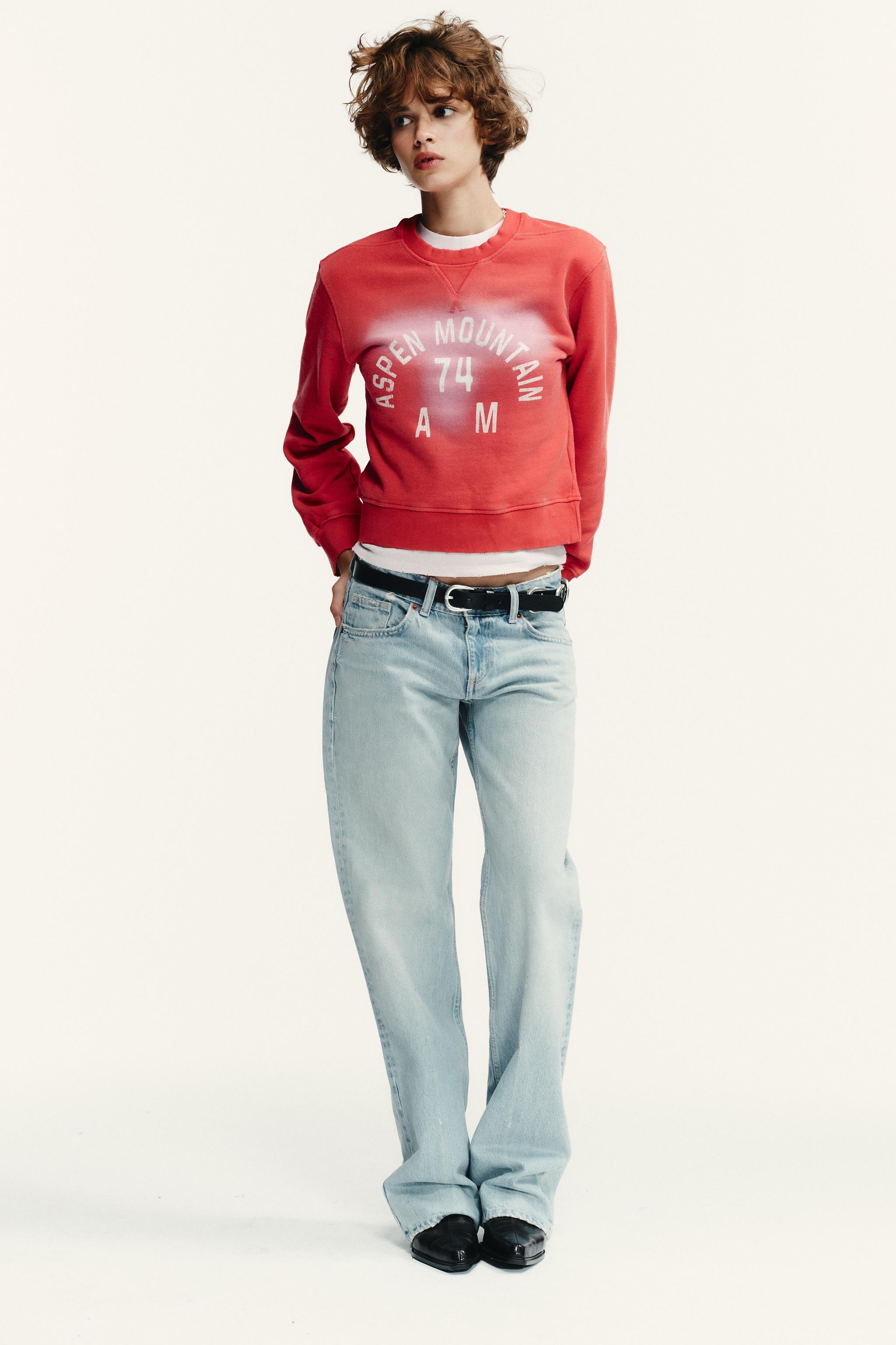 TRF LOW RISE WIDE LEG JEANS