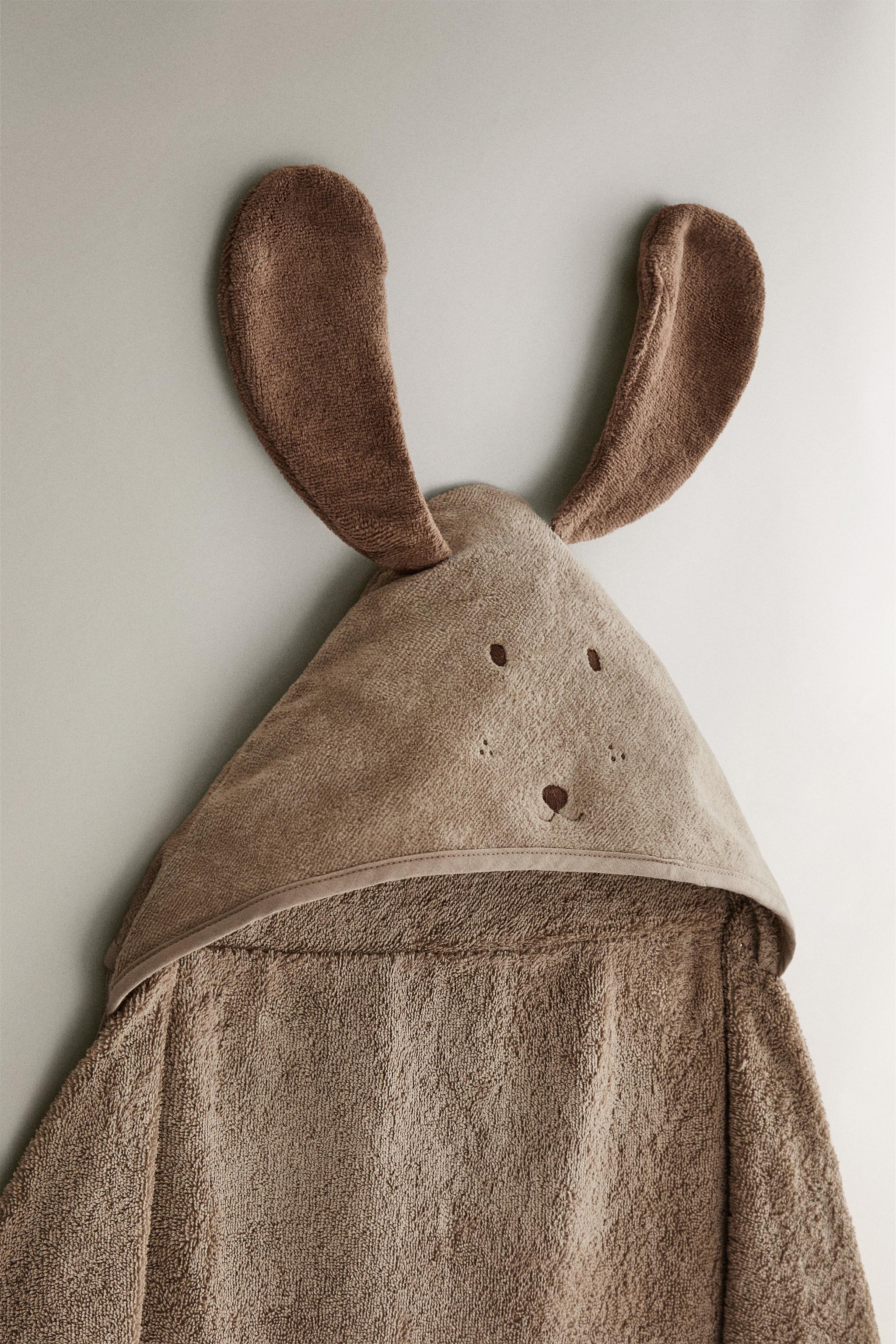 CHILDREN'S DOG HOODED BATH TOWEL