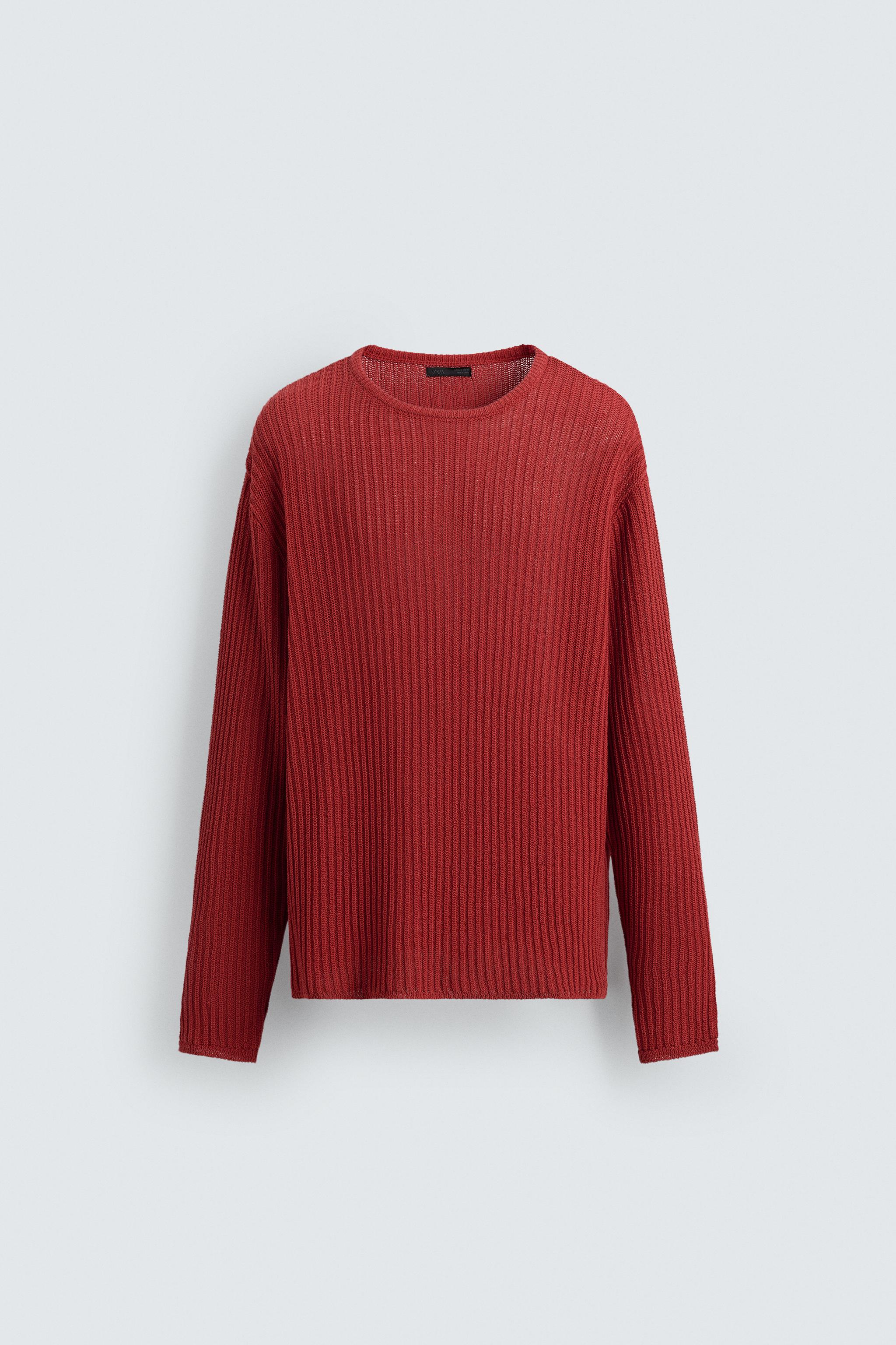 TEXTURED KNIT SWEATER