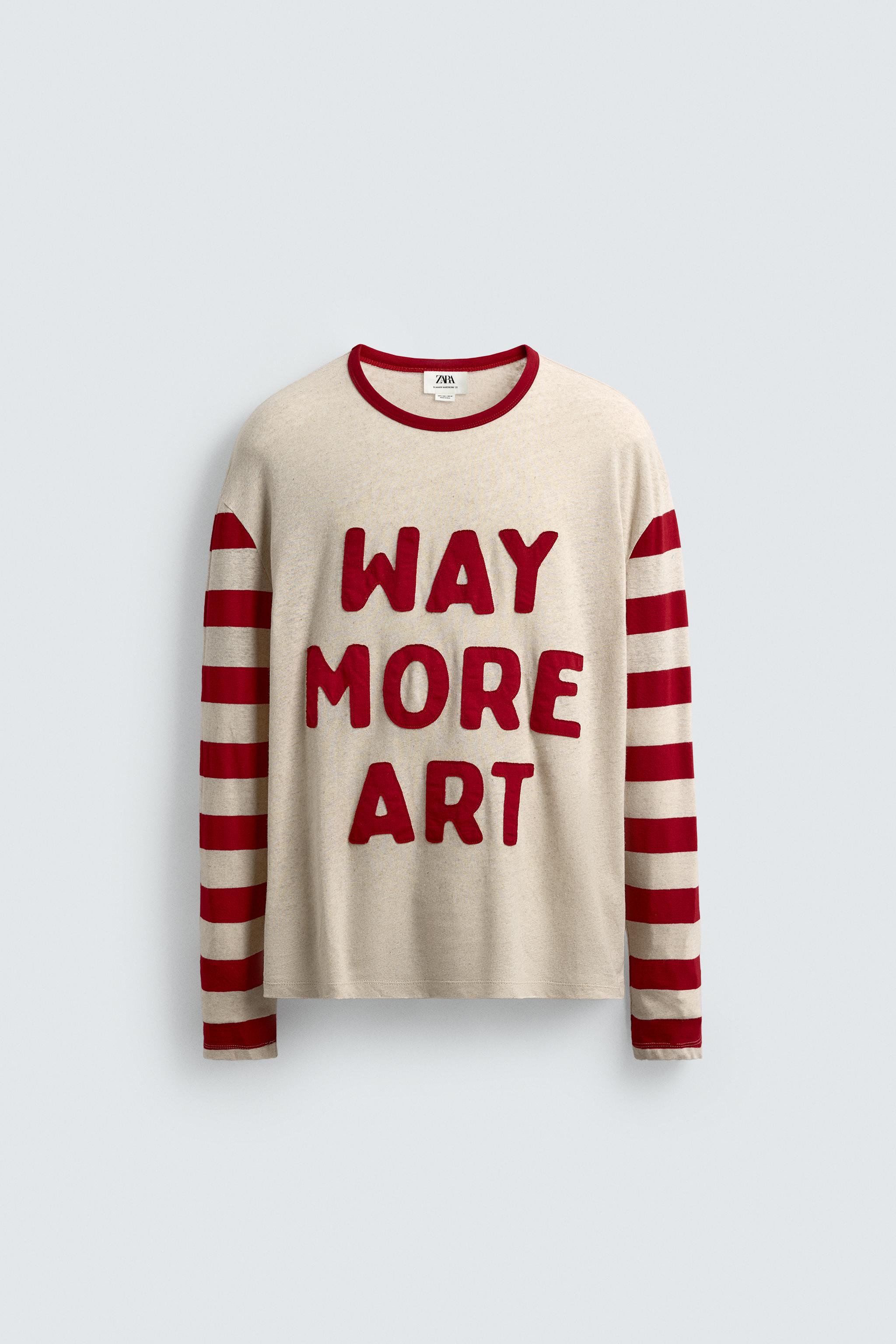 STRIPED COMBINATION T-SHIRT