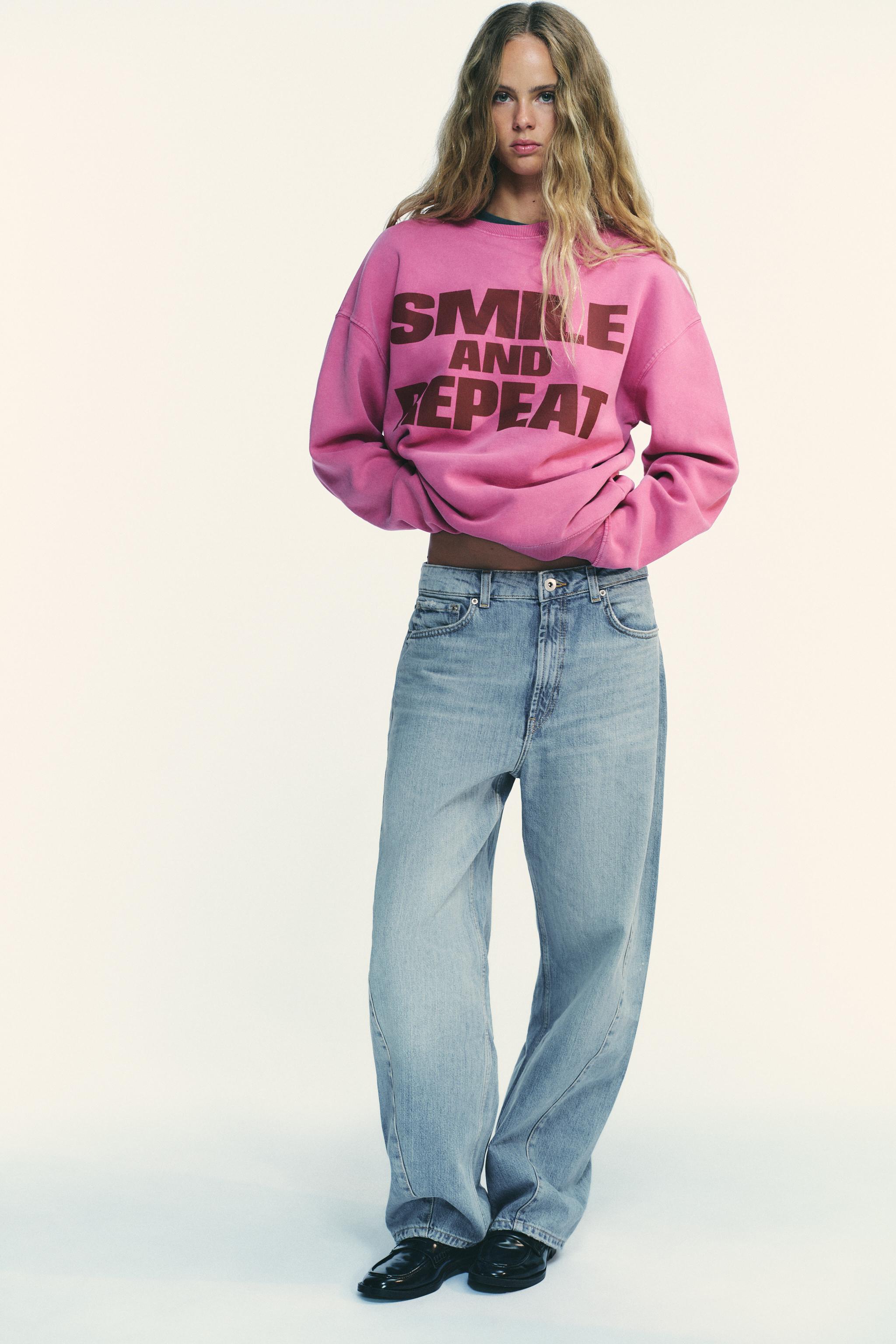 SMILEY® WASHED EFFECT SWEATSHIRT