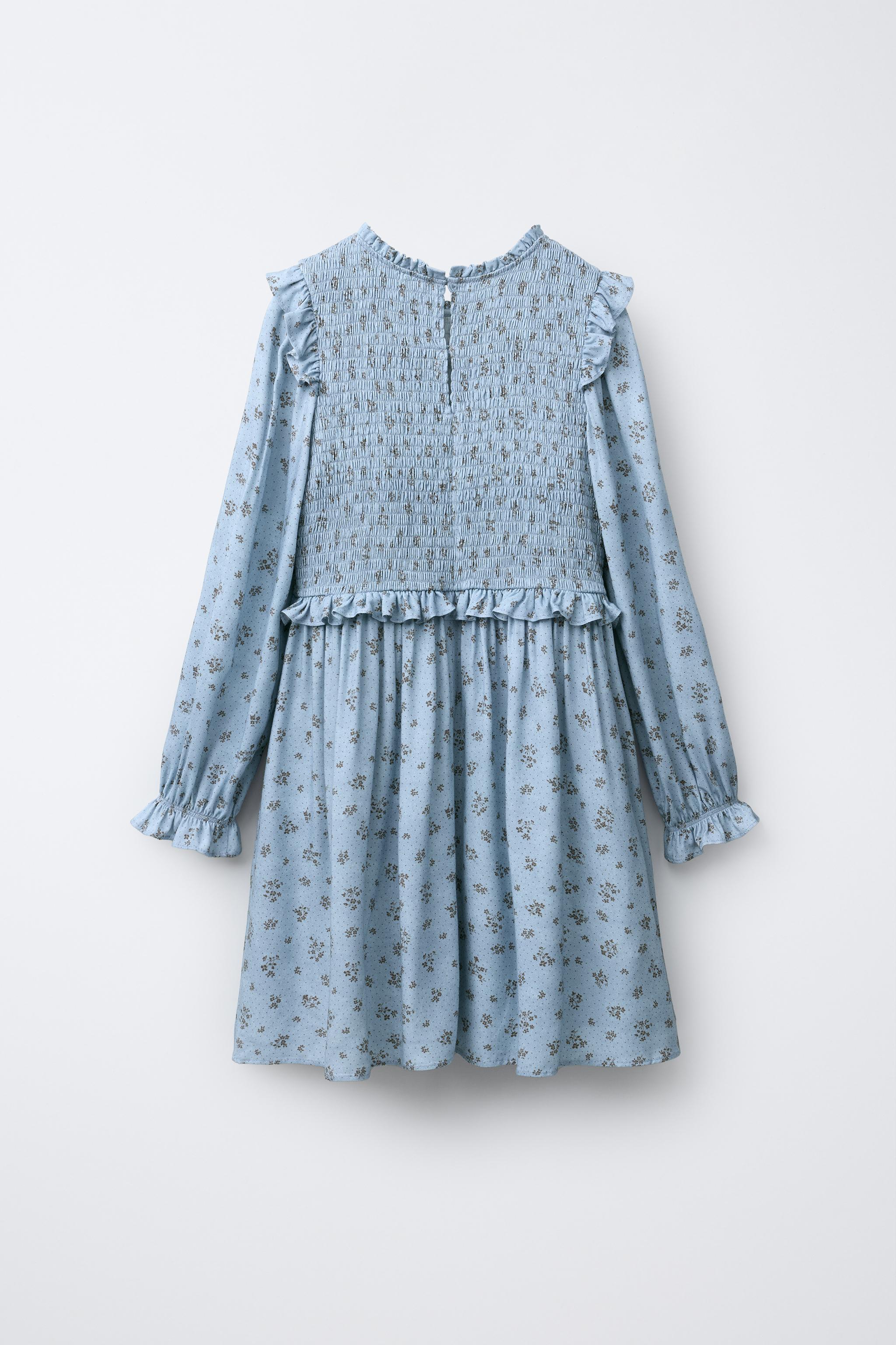 SMOCKED FLORAL DRESS