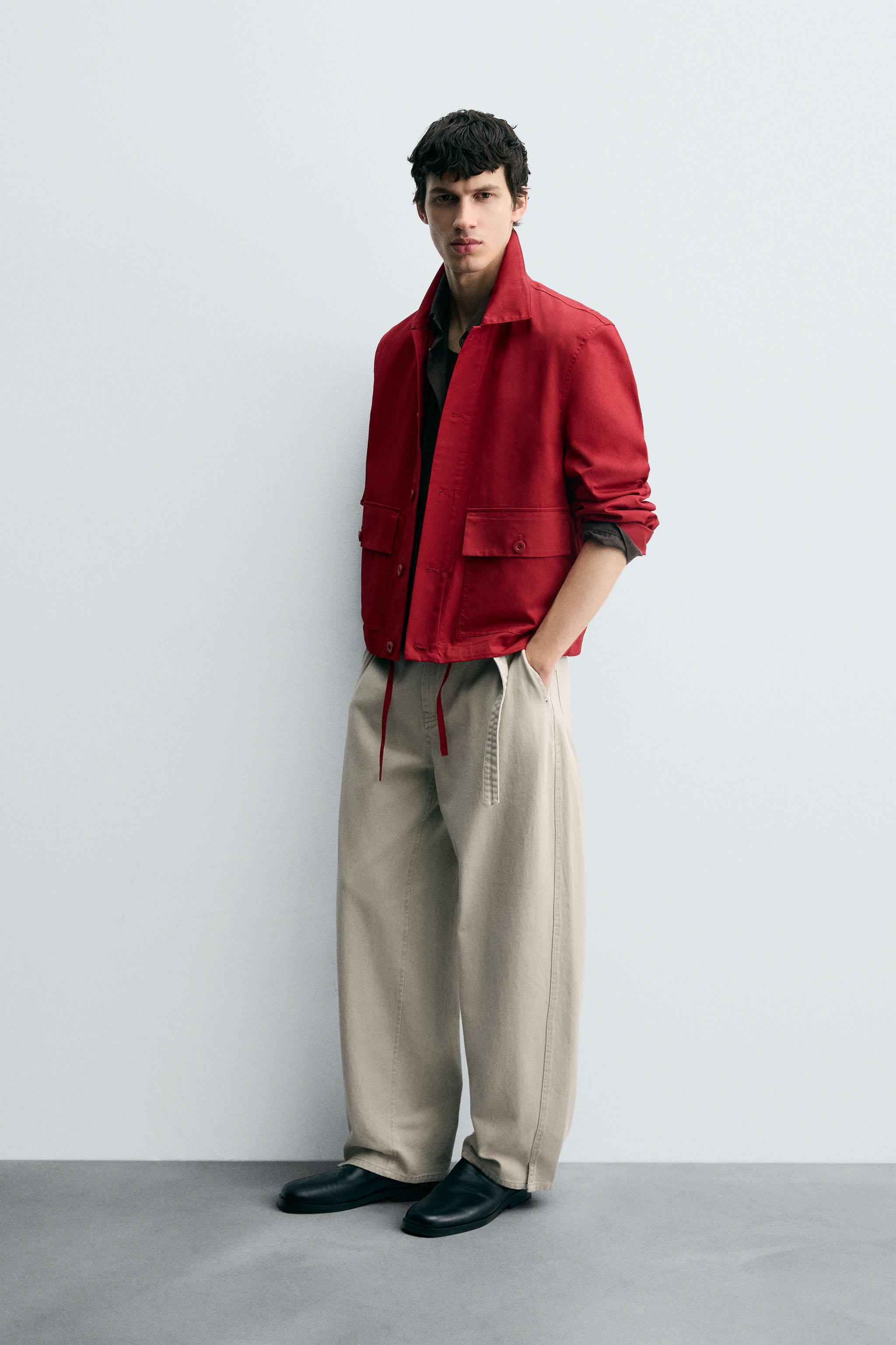 COTTON HERRINGBONE OVERSHIRT