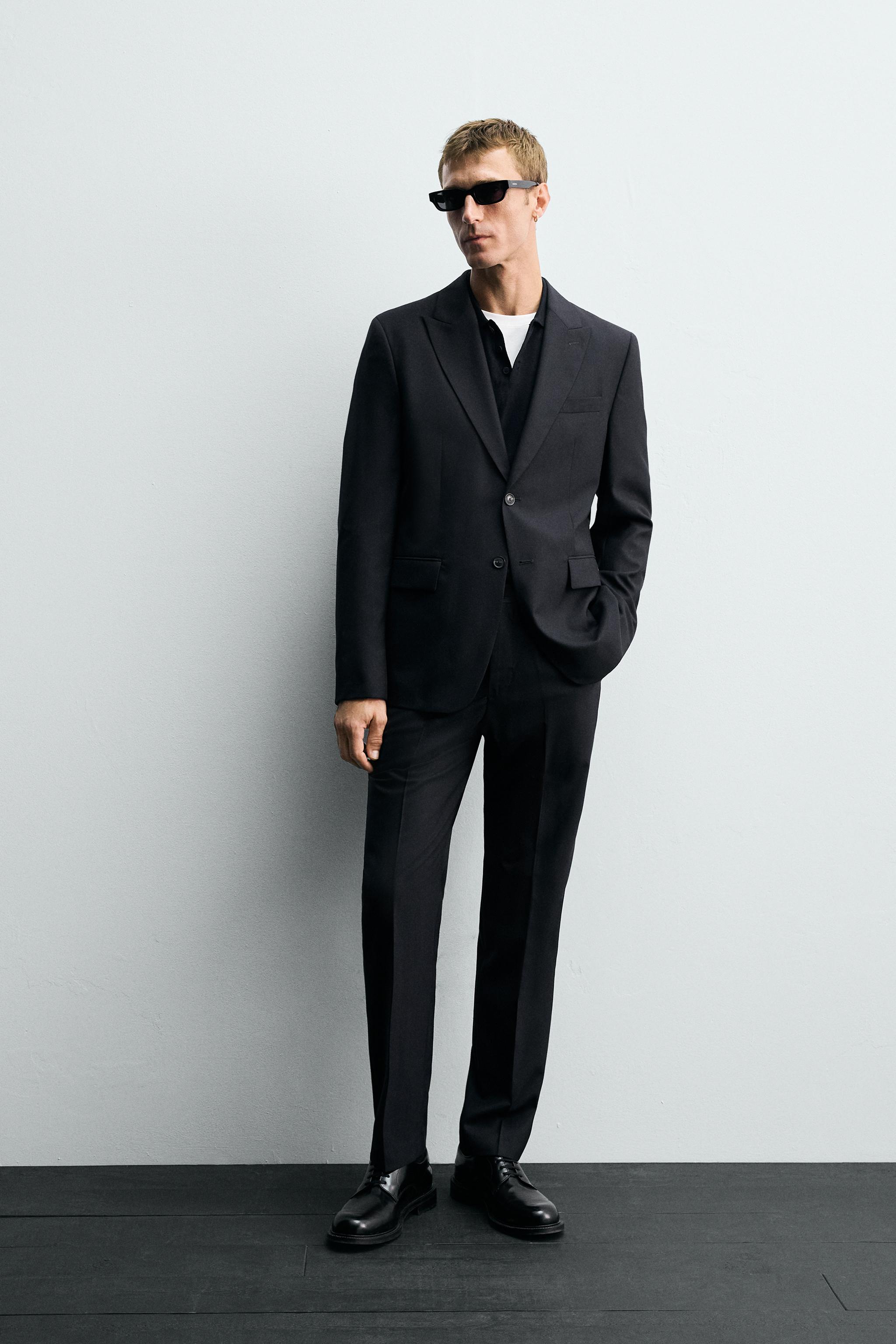 HERRINGBONE SUIT BLAZER