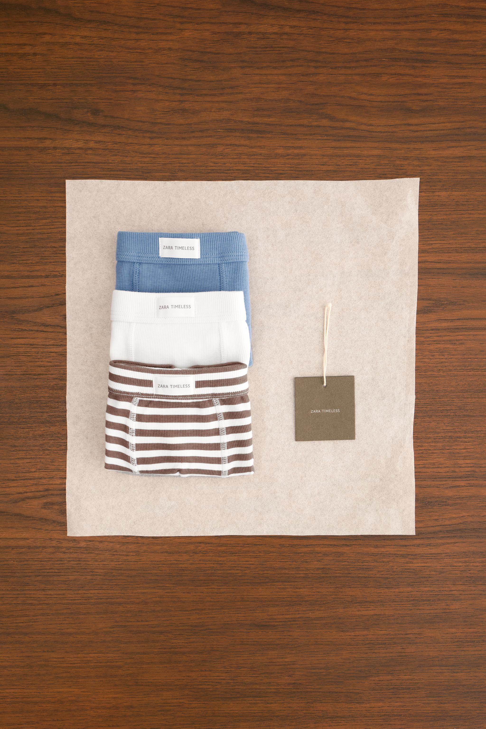 ZARA TIMELESS - THREE-PACK OF BOXERS WITH LABEL