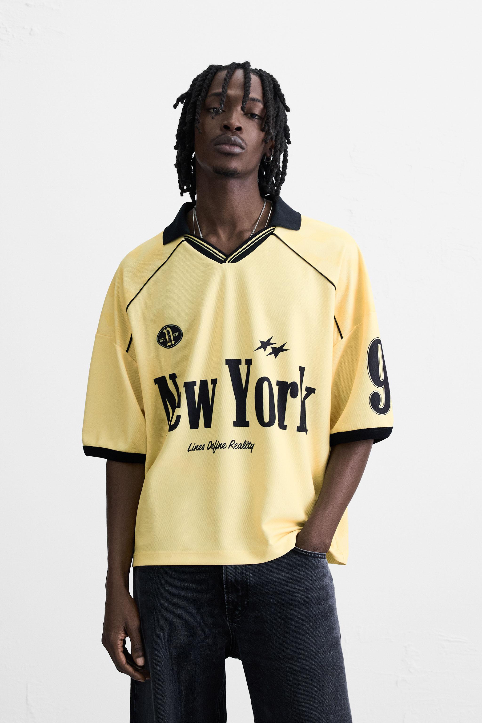 RETRO FOOTBALL PRINTED POLO SHIRT