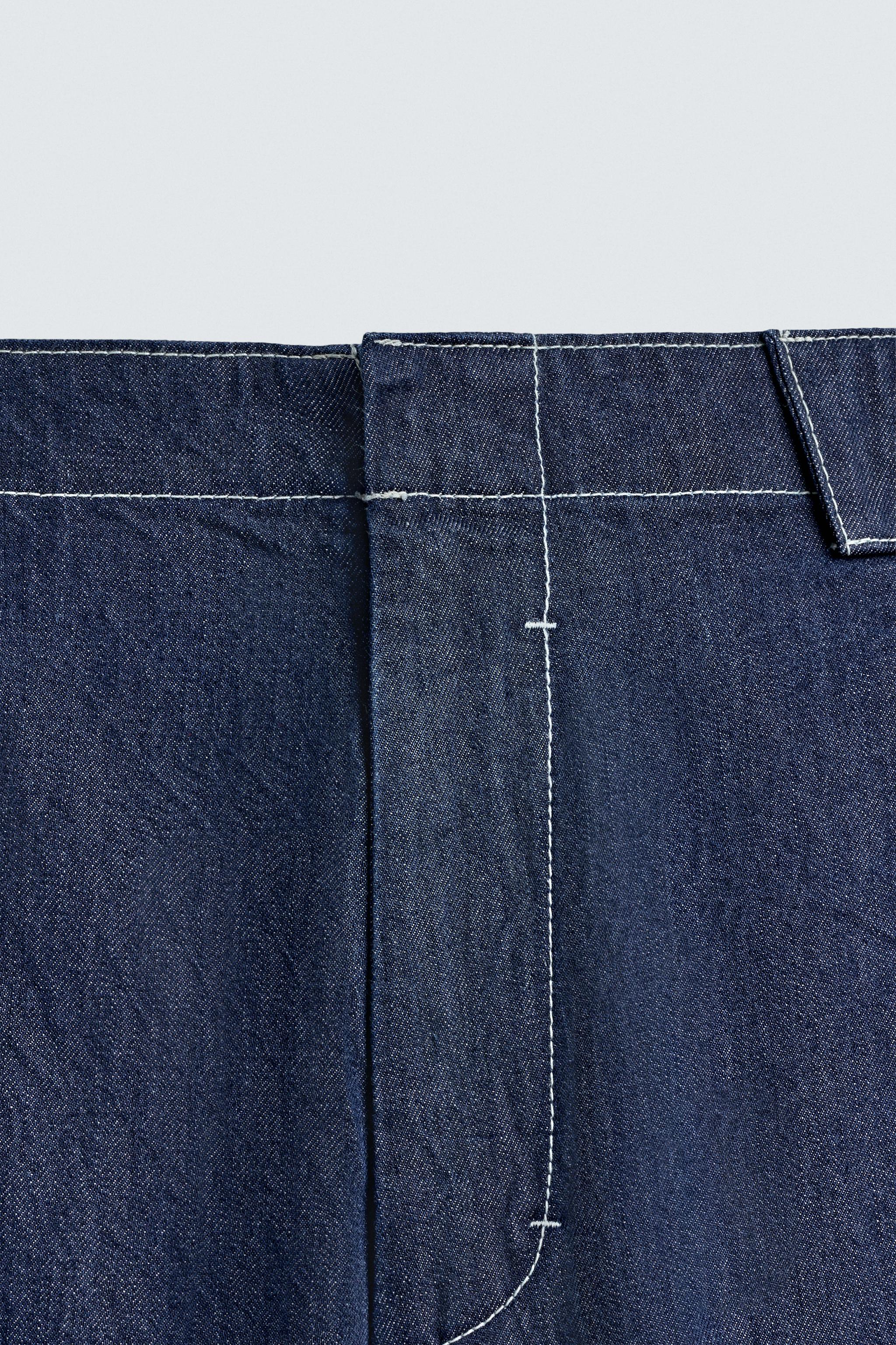 EMBROIDERED BAND DETAIL JEANS