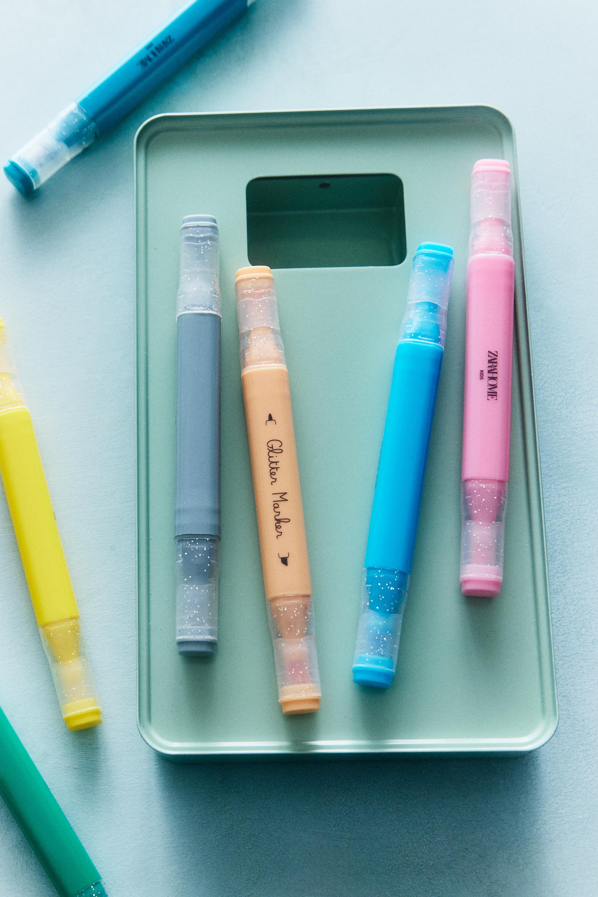 CHILDREN'S GLITTER MARKERS (SET OF 12)