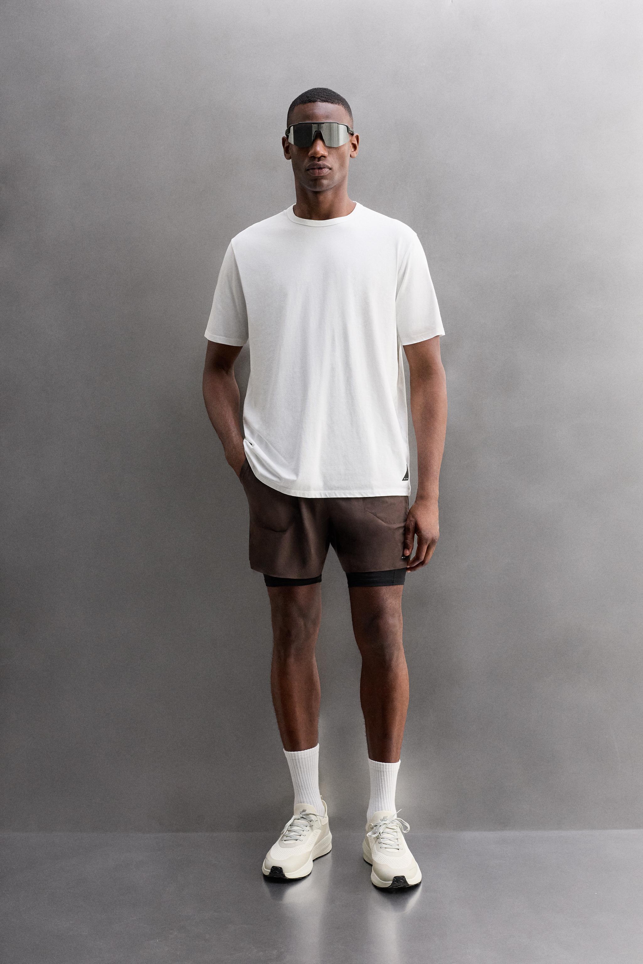 TECHNICAL COTTON BLEND T-SHIRT