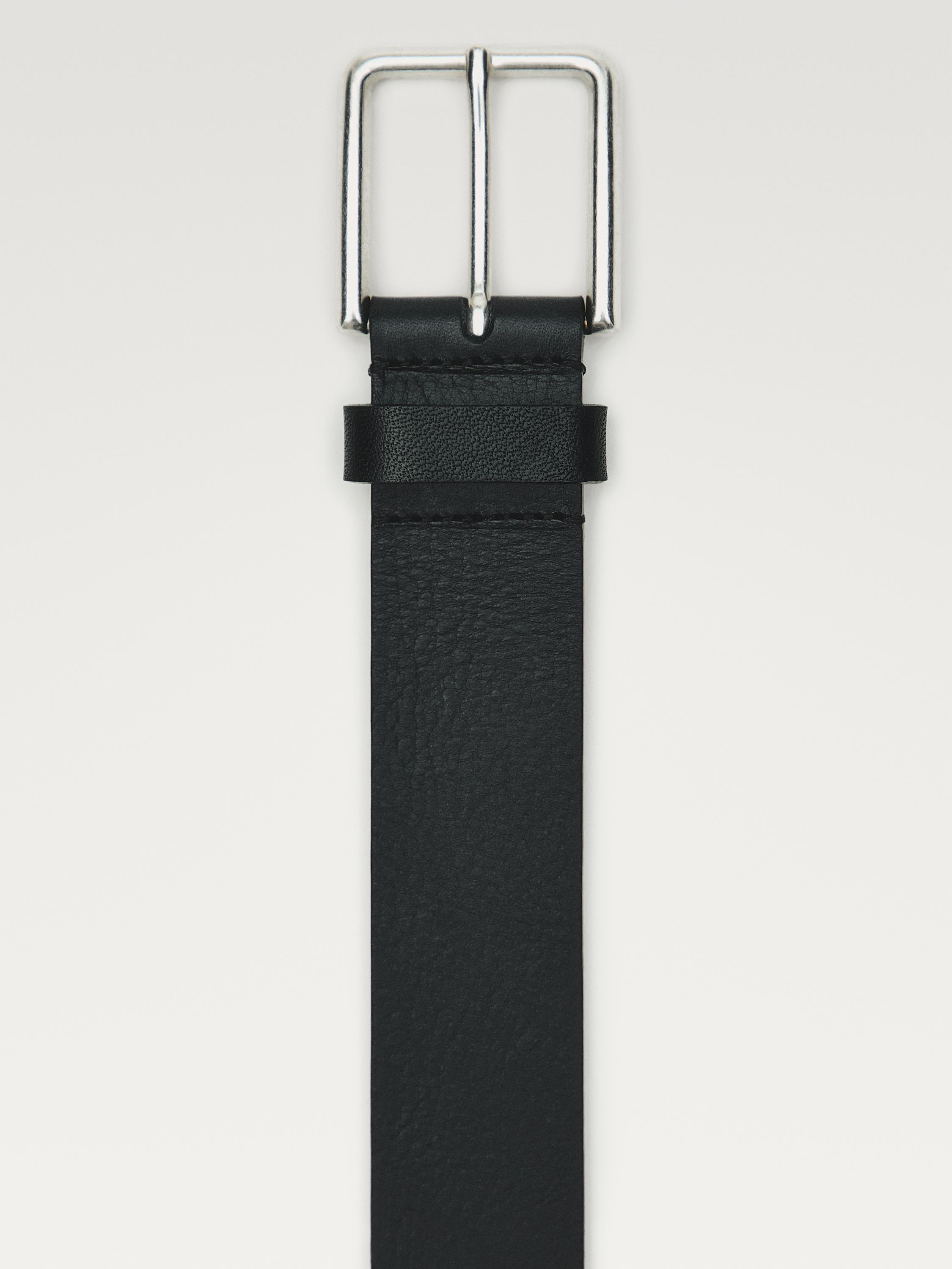 Nappa leather belt
