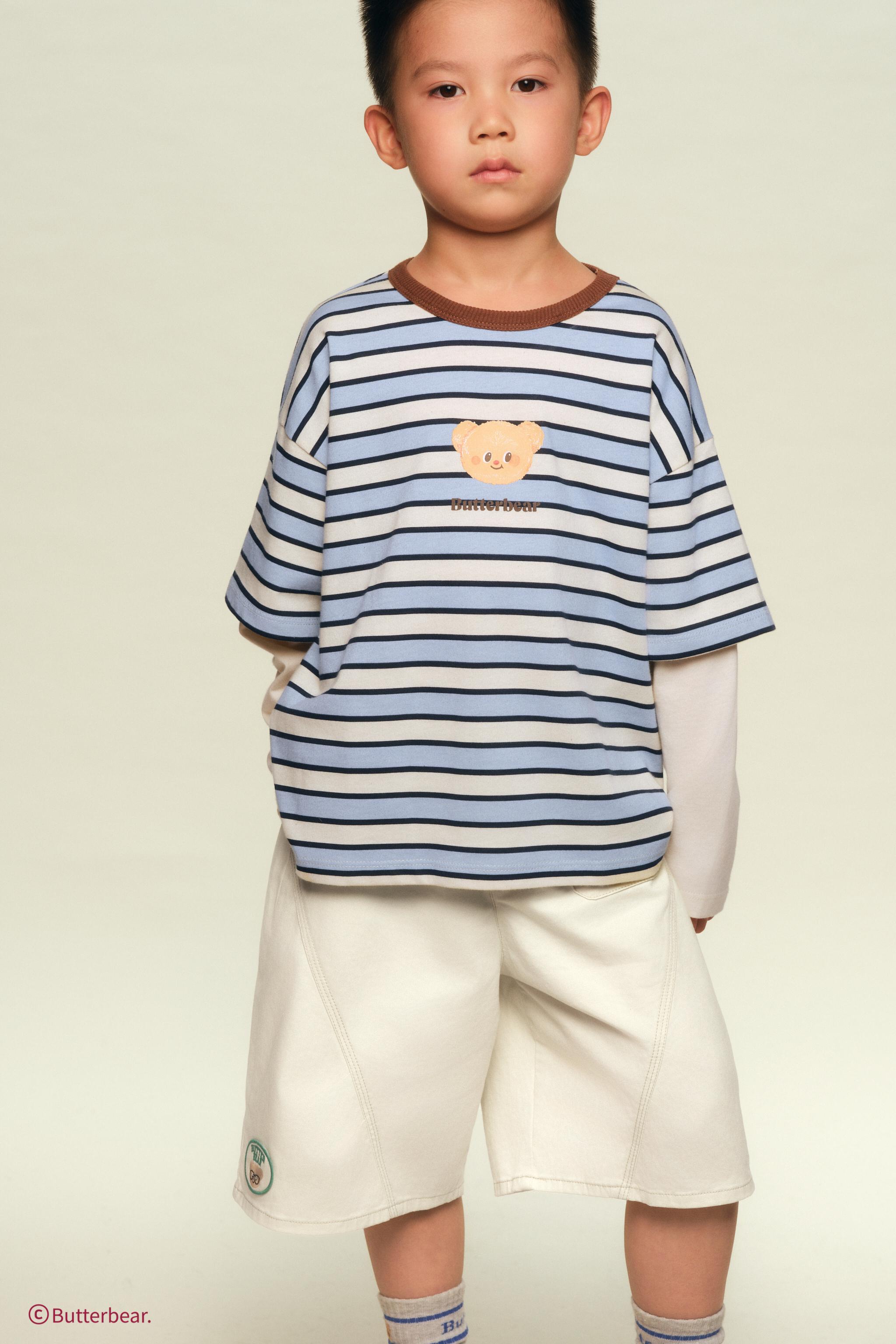 BUTTERBEAR © STRIPED T-SHIRT