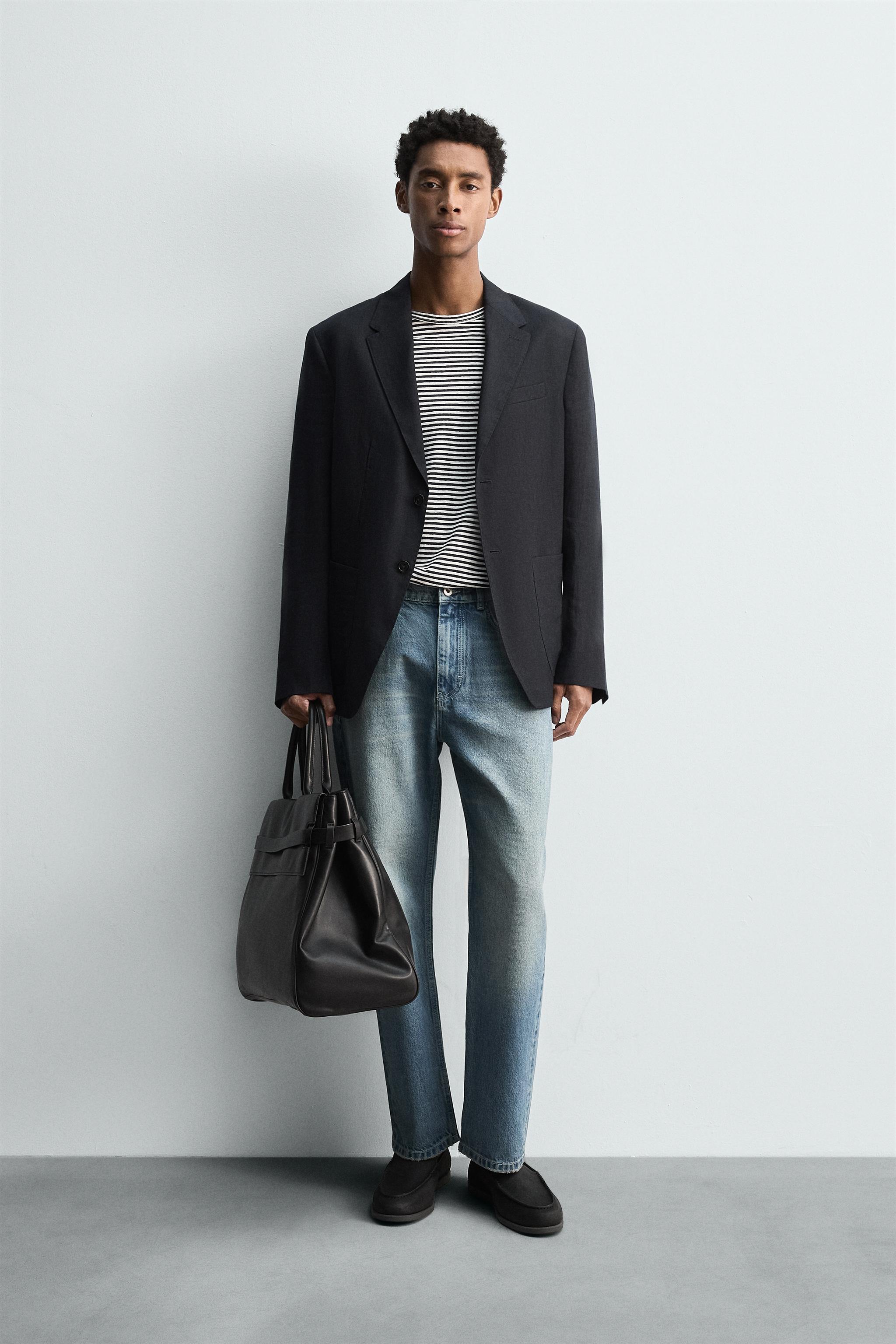 100% LINEN SUIT BLAZER