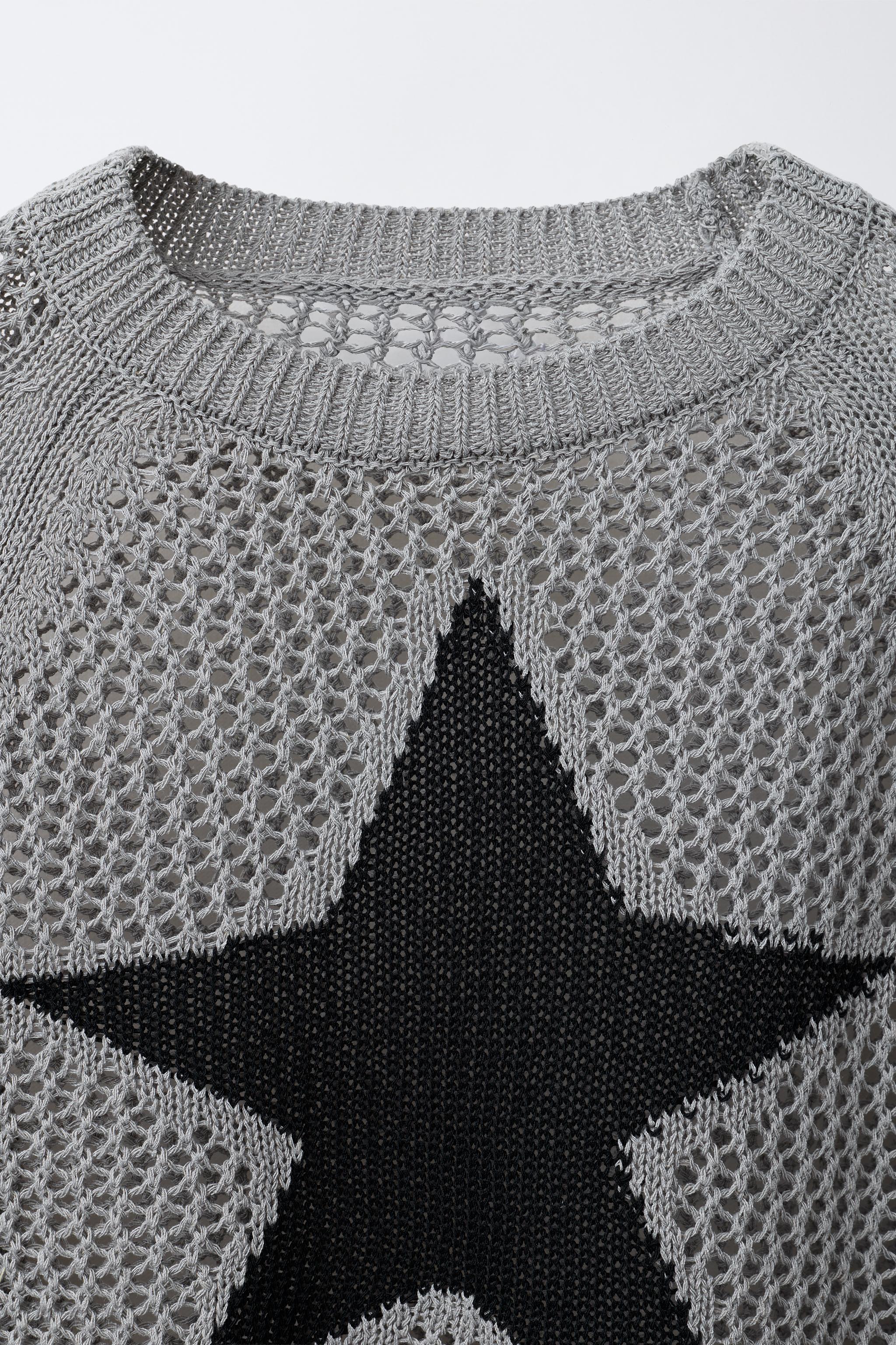 STAR MESH SWEATER