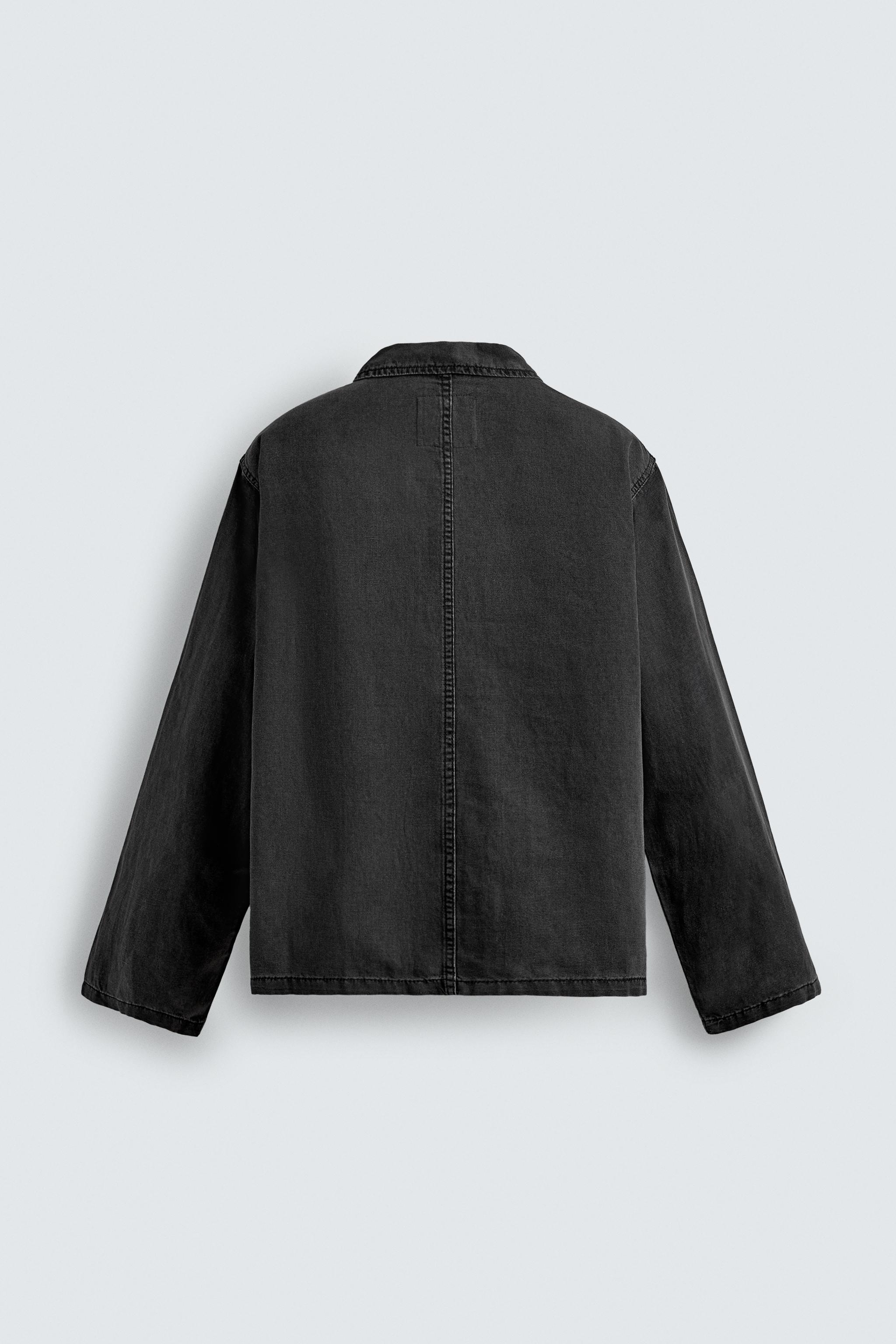 WASHED COTTON - LINEN OVERSHIRT